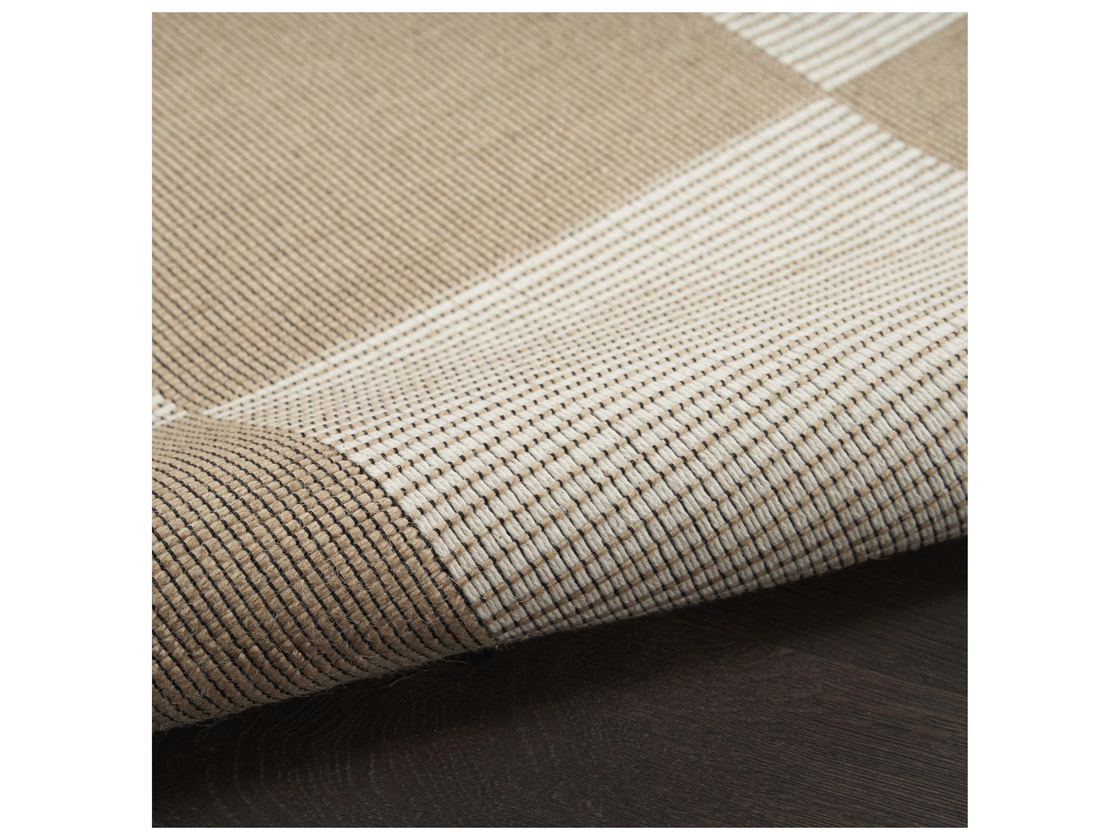 Nourison Washable Modern Jute Rectangular Area Rug