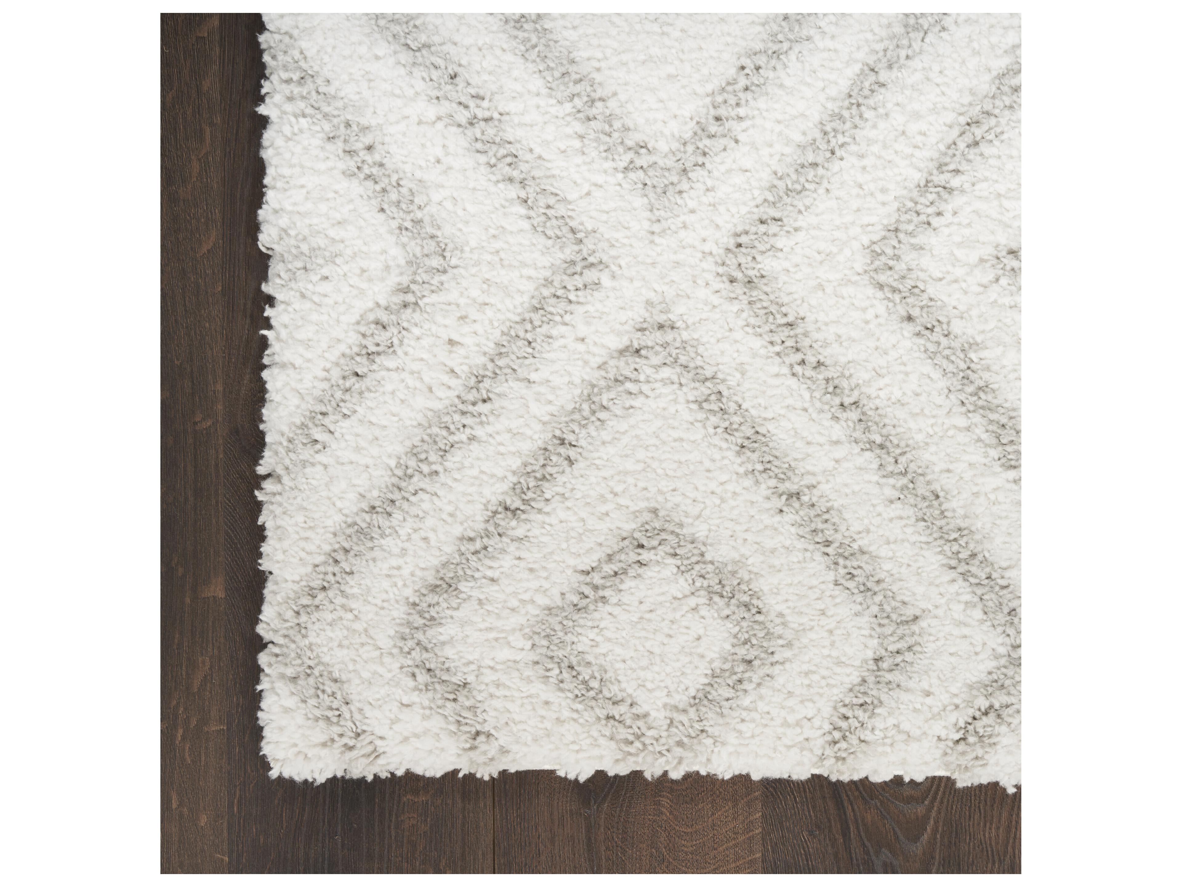 Nourison Modern Shag Geometric Area Rug