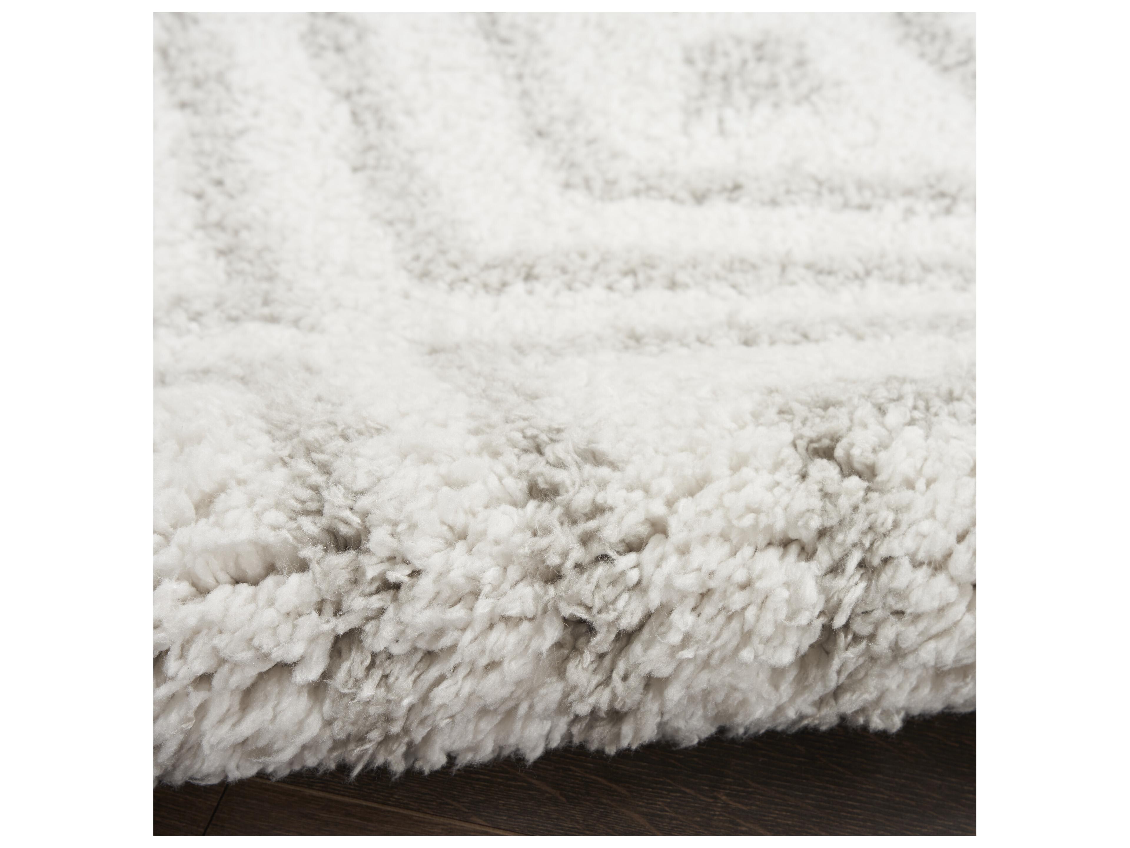 Nourison Modern Shag Geometric Area Rug