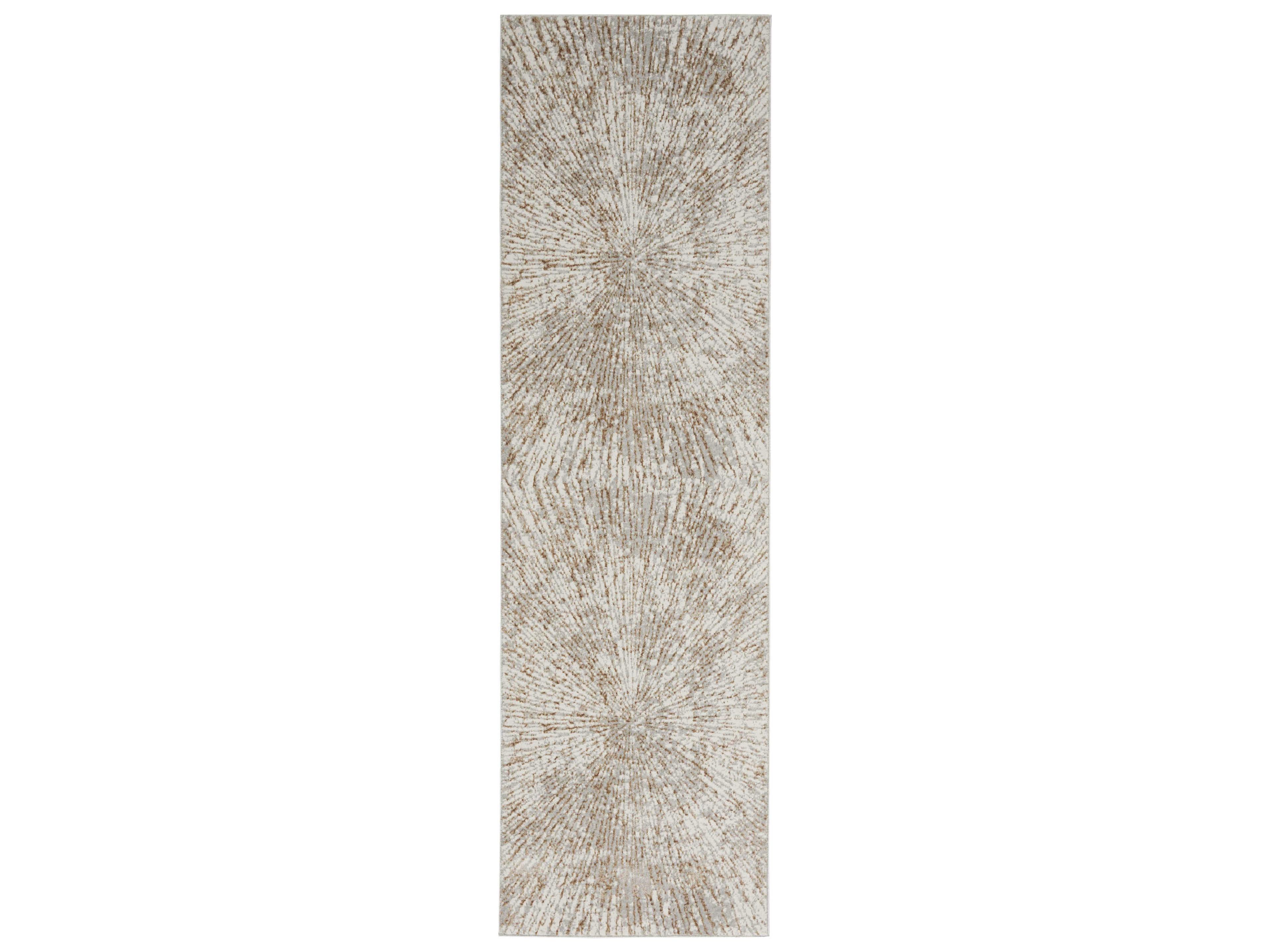 Nourison Metallic Abstract Runner Area Rug