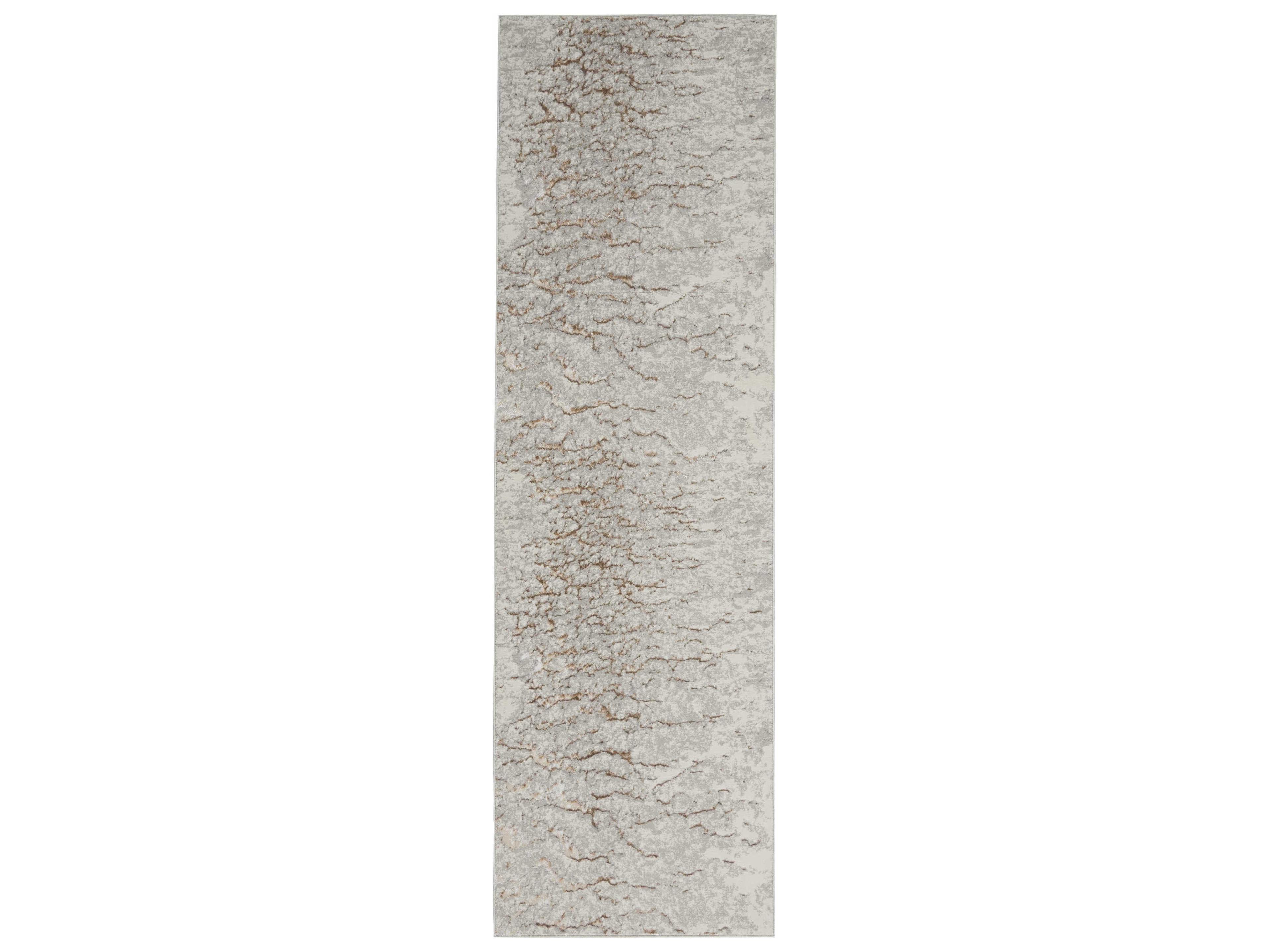 Nourison Metallic Abstract Runner Area Rug