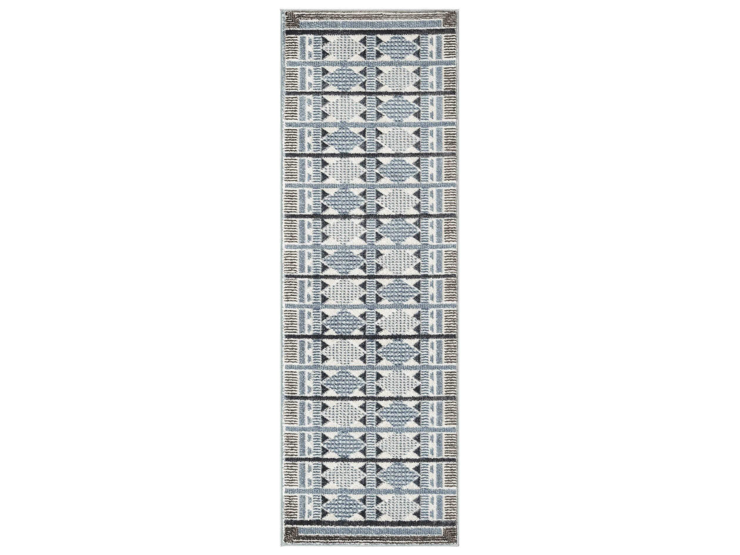 Nourison Nordic Geometric Runner Area Rug