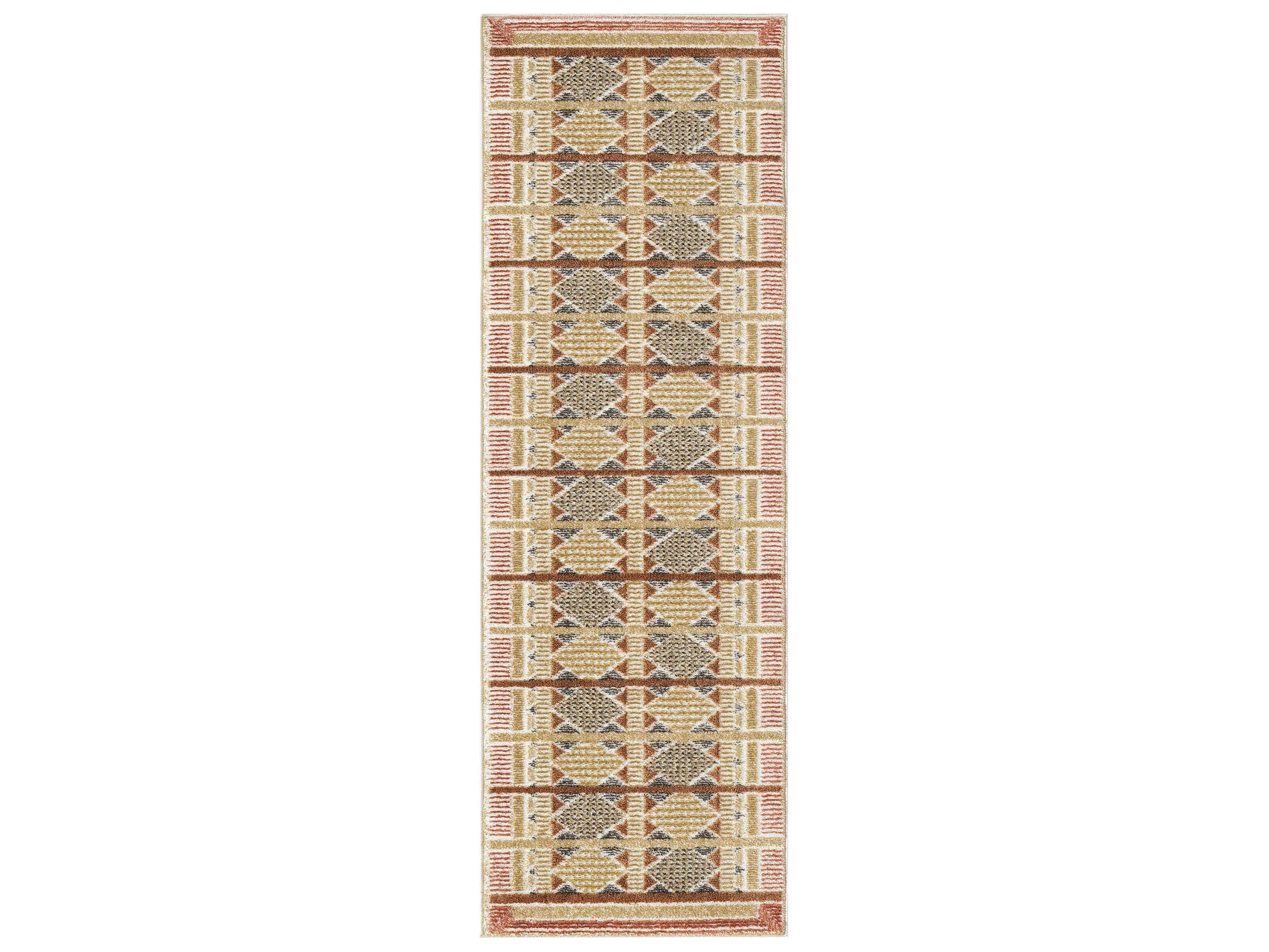 Nourison Nordic Geometric Runner Area Rug