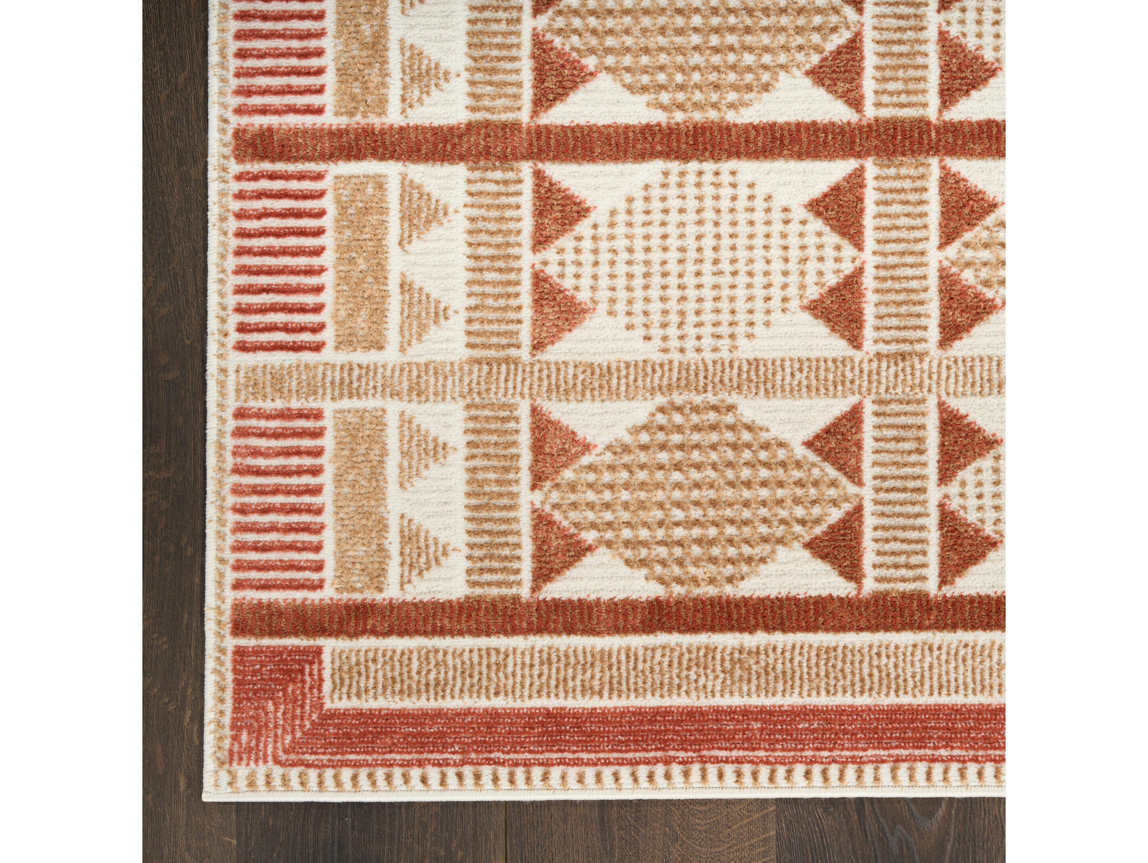 Nourison Nordic Geometric Runner Area Rug
