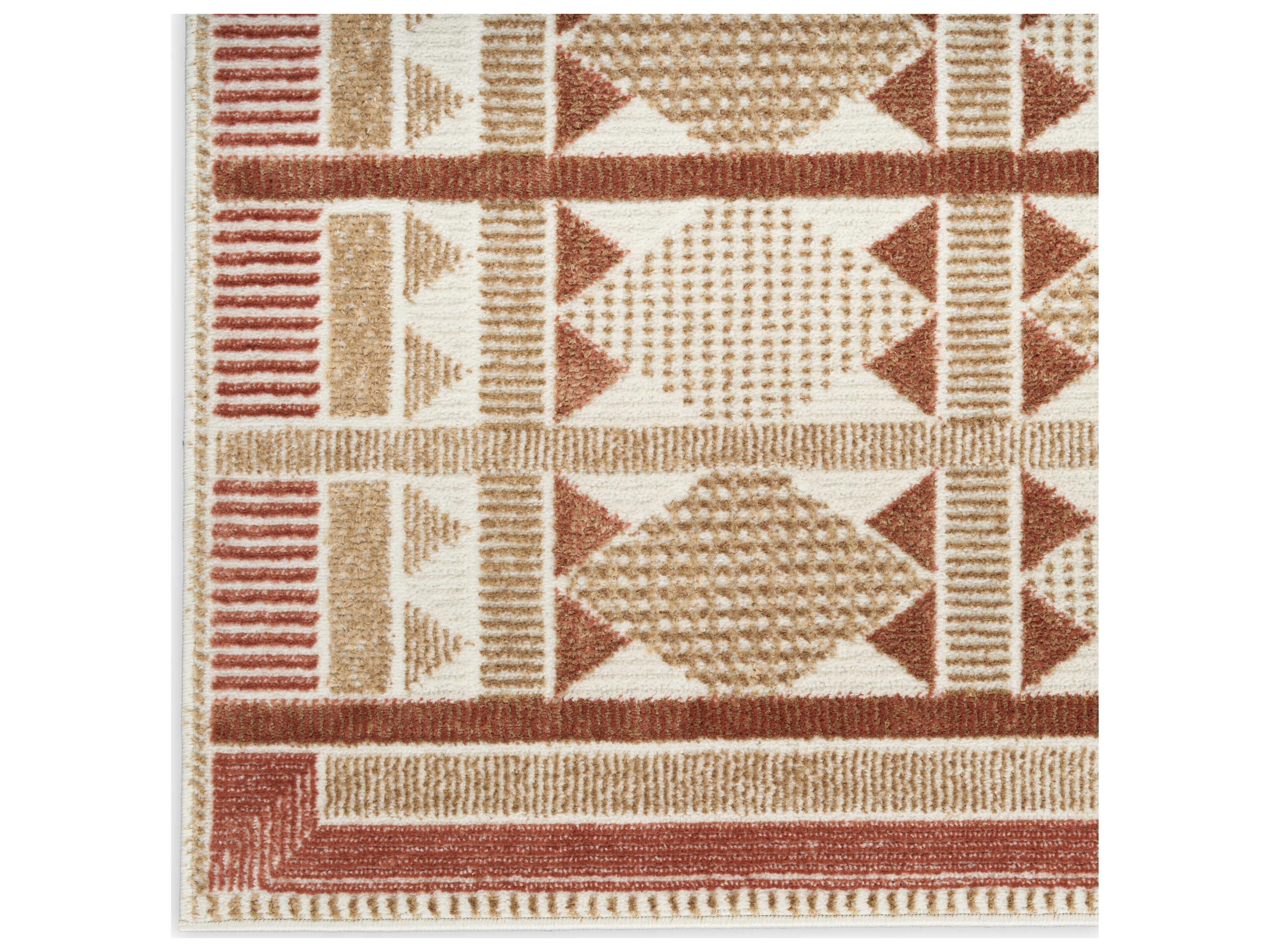 Nourison Nordic Geometric Runner Area Rug