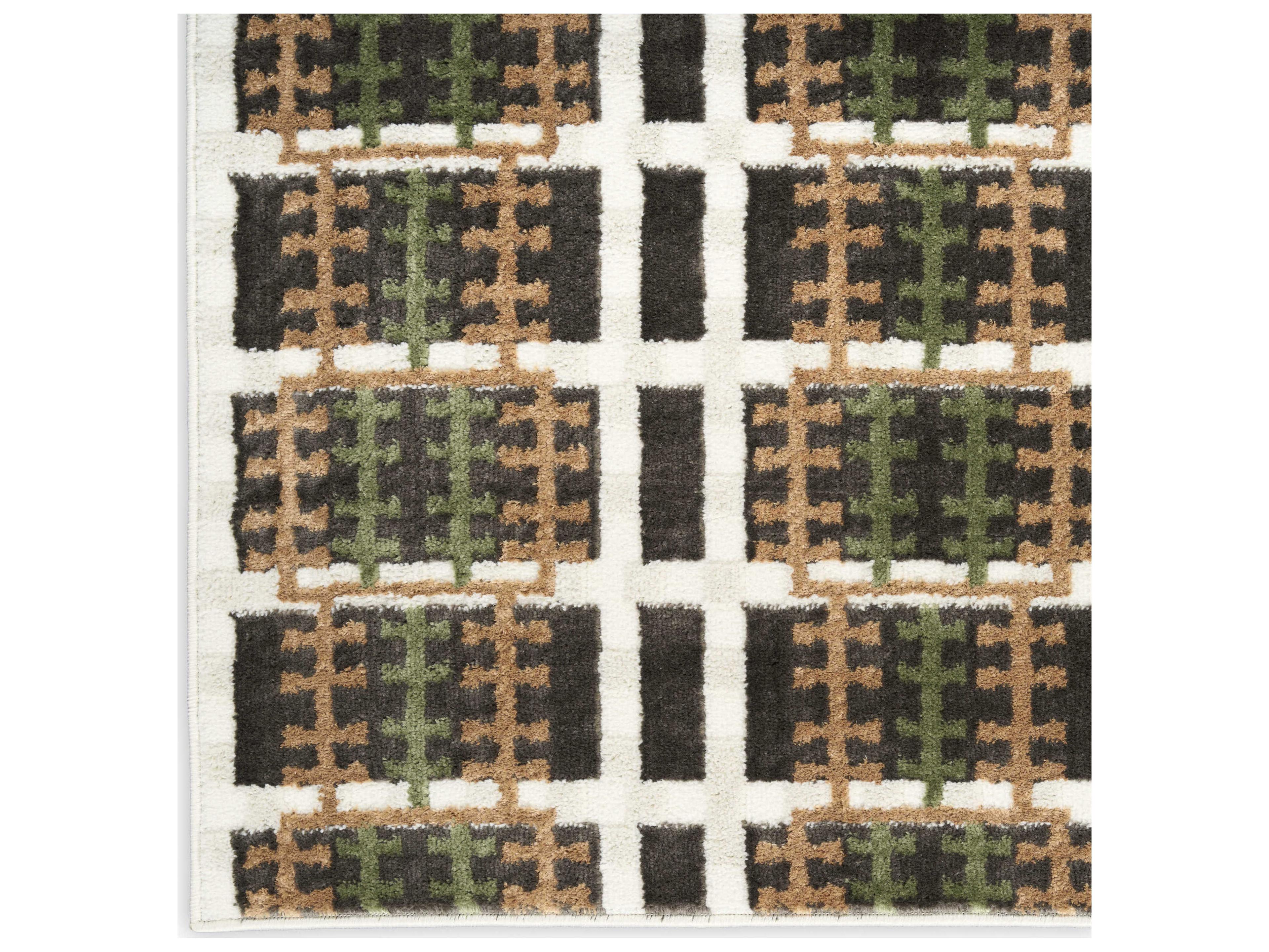 Nourison Nordic Geometric Runner Area Rug