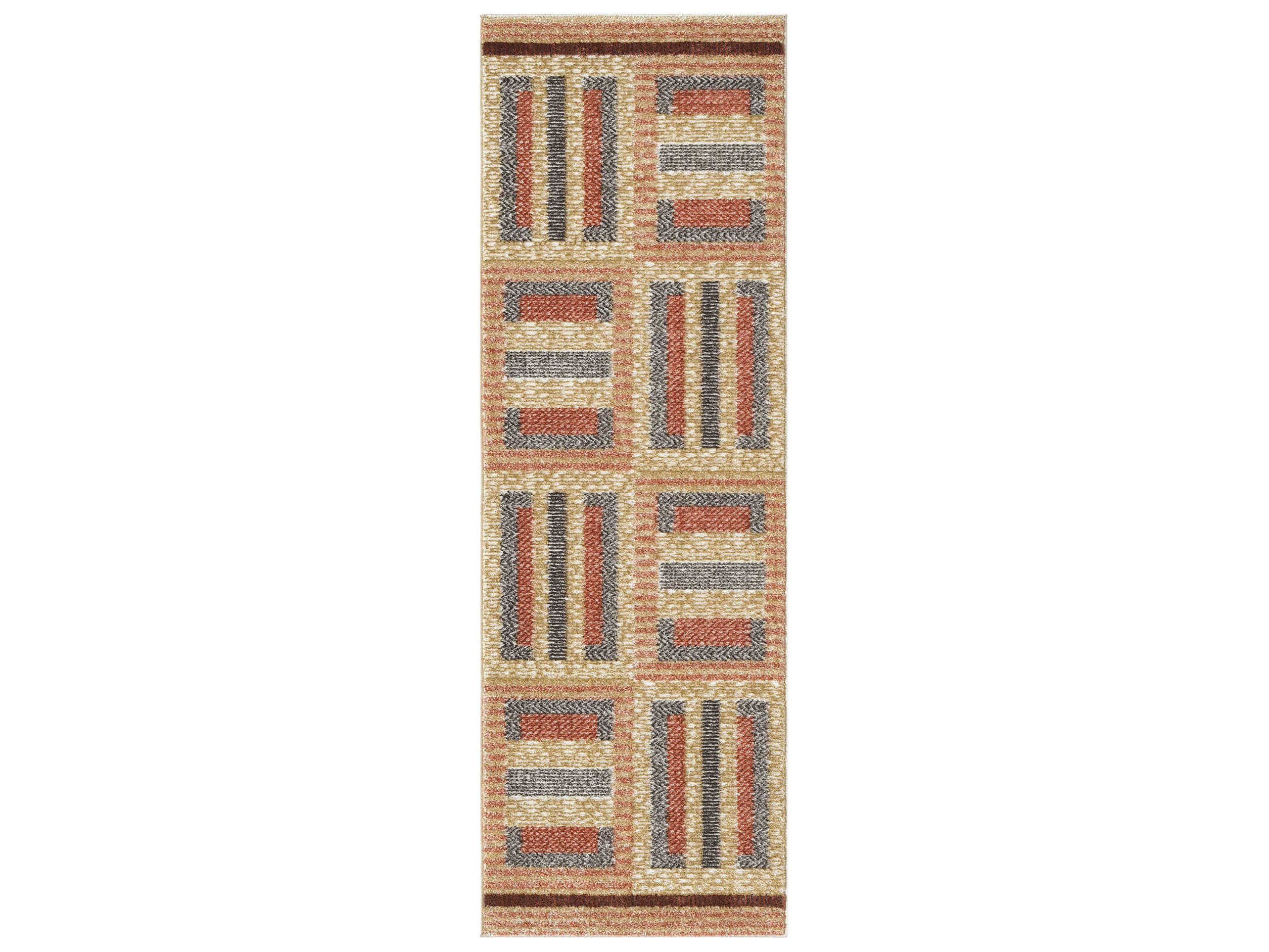Nourison Nordic Geometric Runner Area Rug