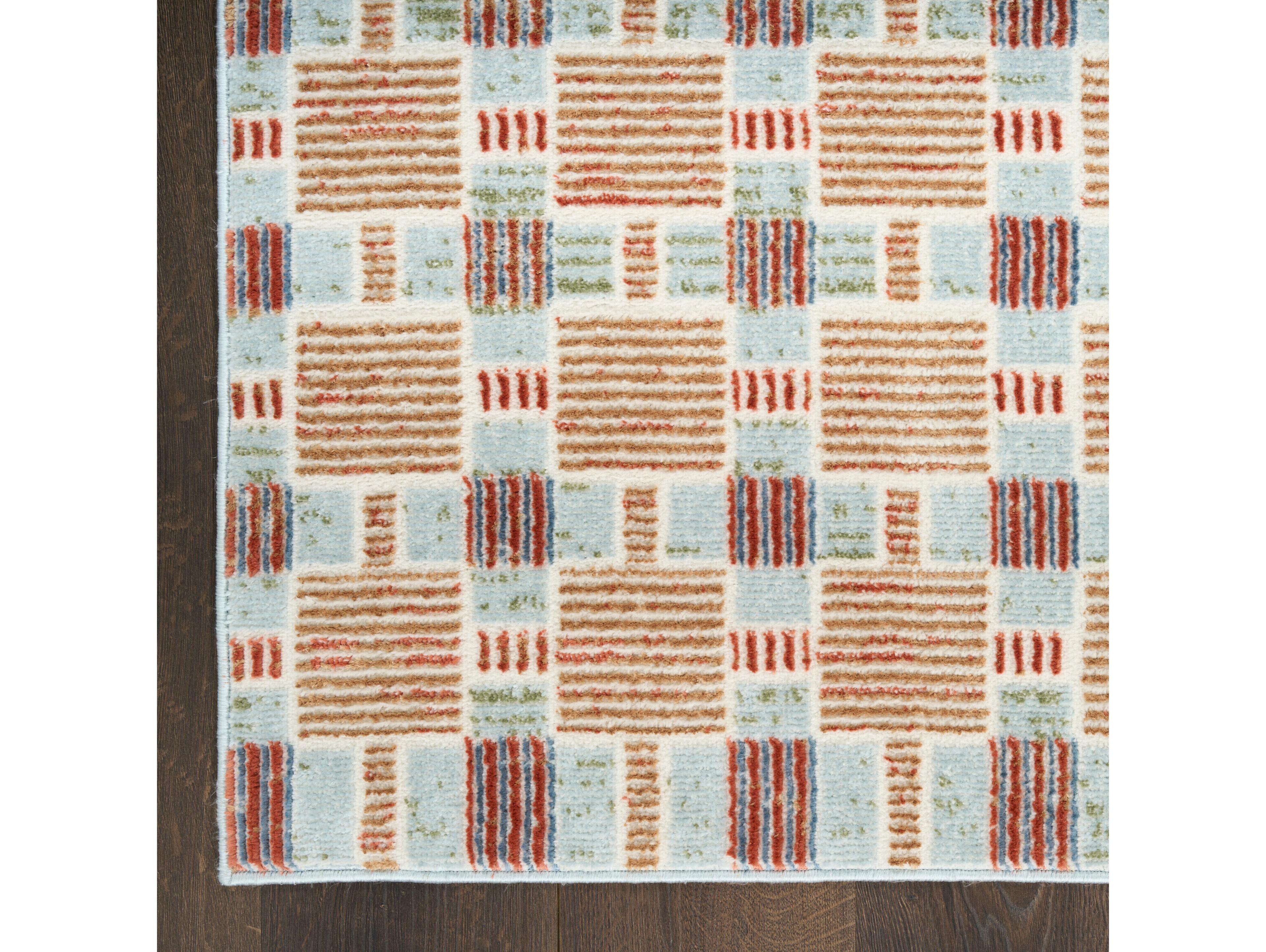 Nourison Nordic Geometric Runner Area Rug