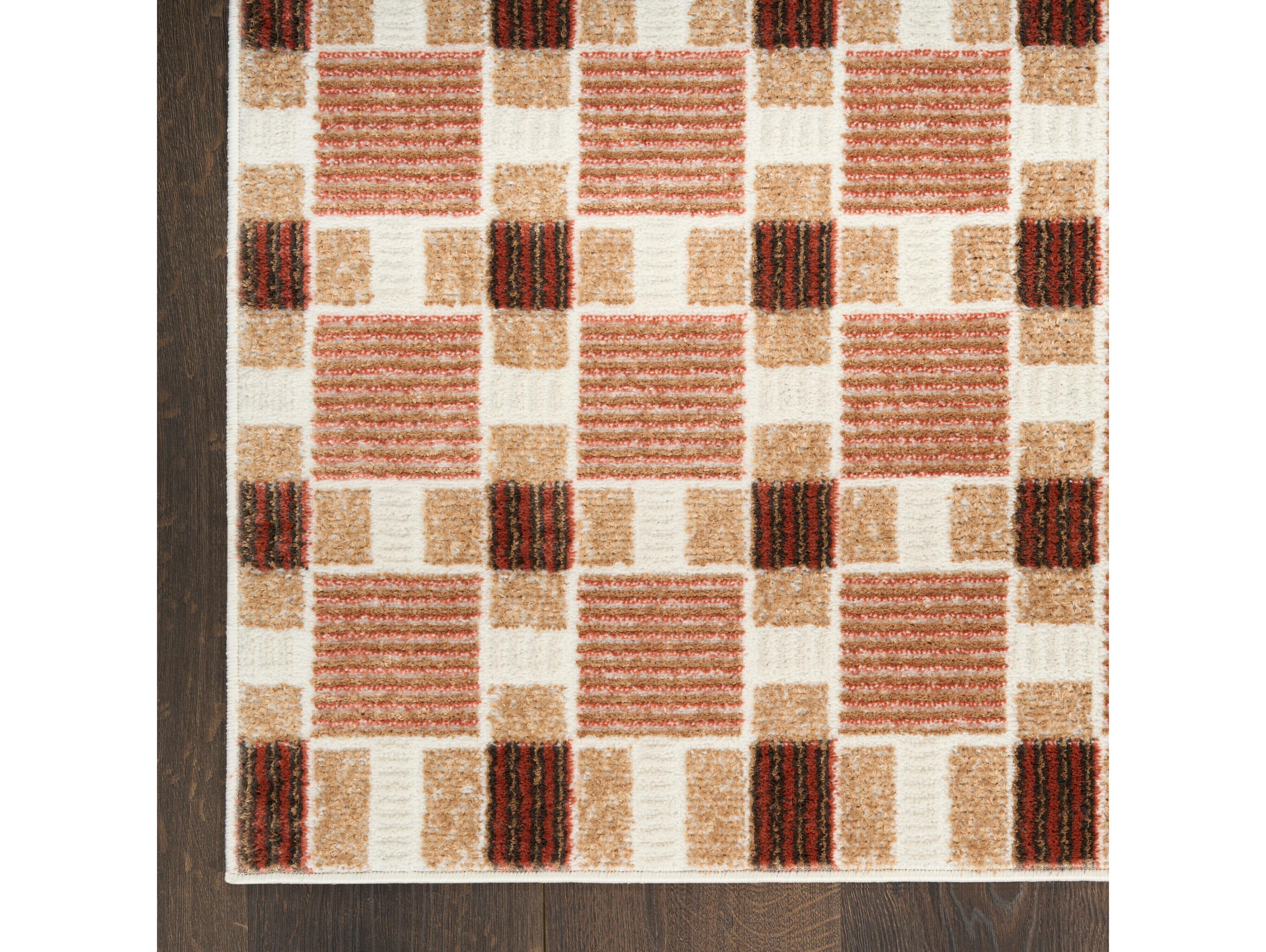 Nourison Nordic Geometric Runner Area Rug