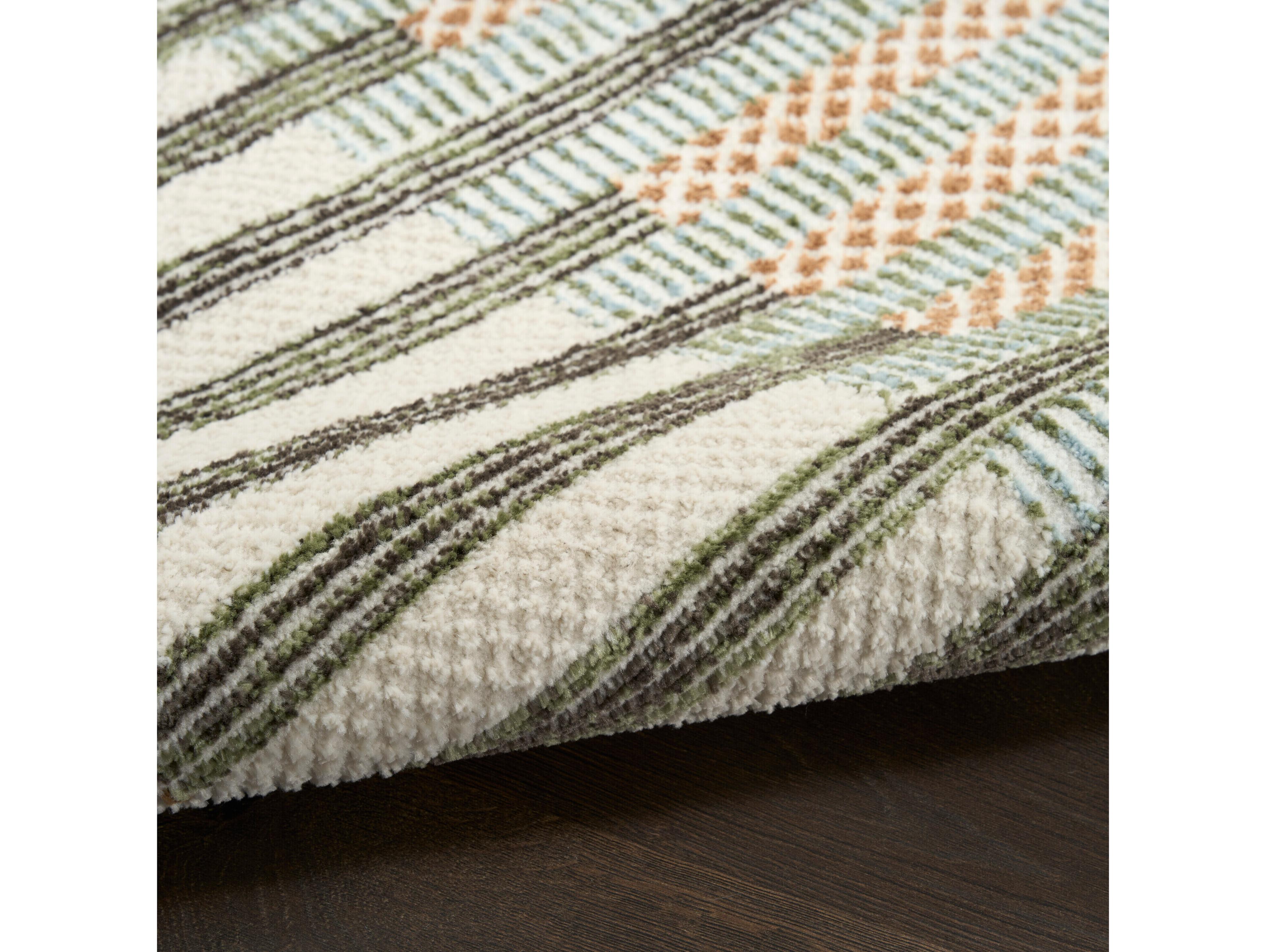 Nourison Nordic Geometric Runner Area Rug