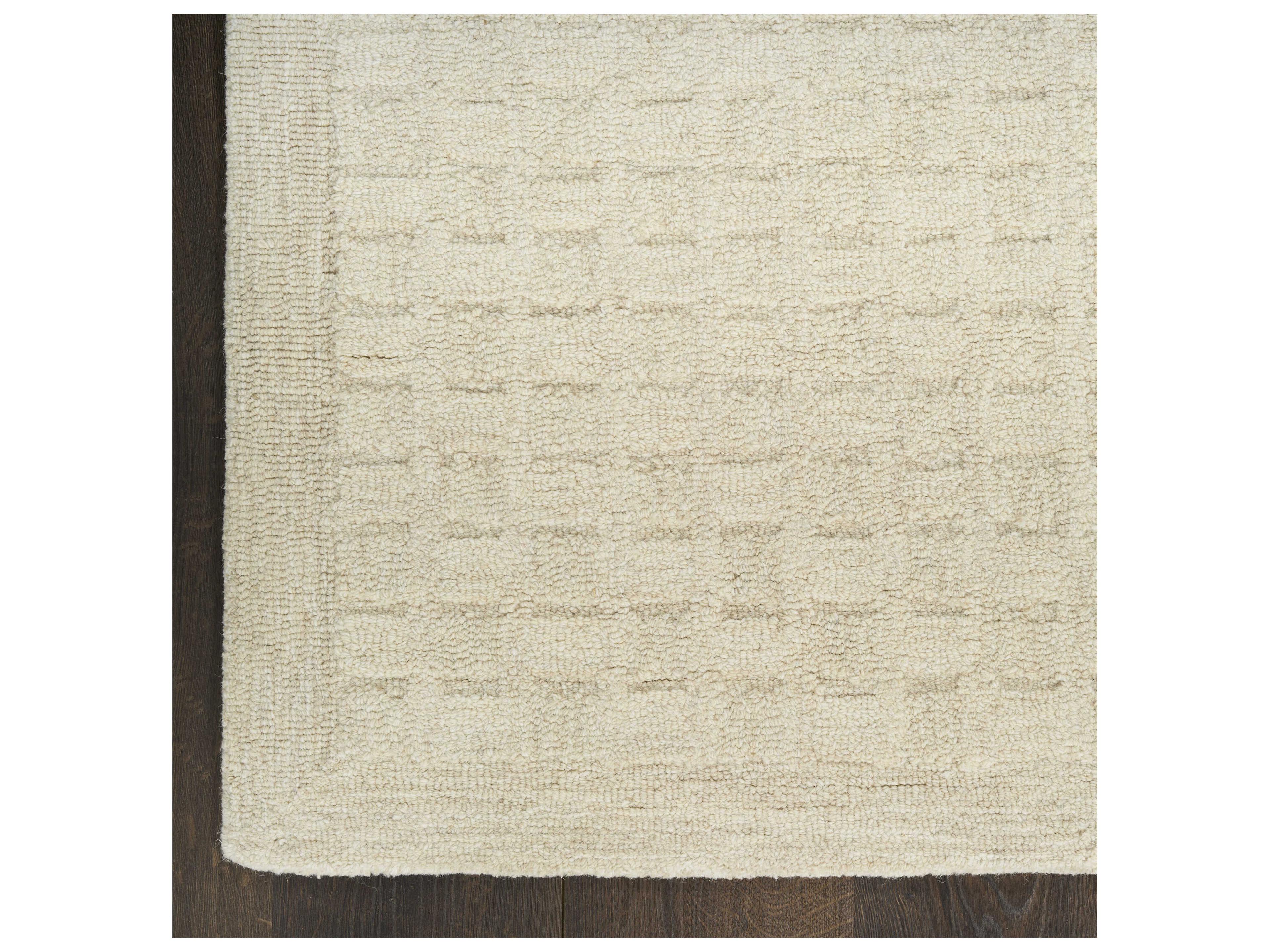 Nourison Pure Grids Bordered Runner Area Rug