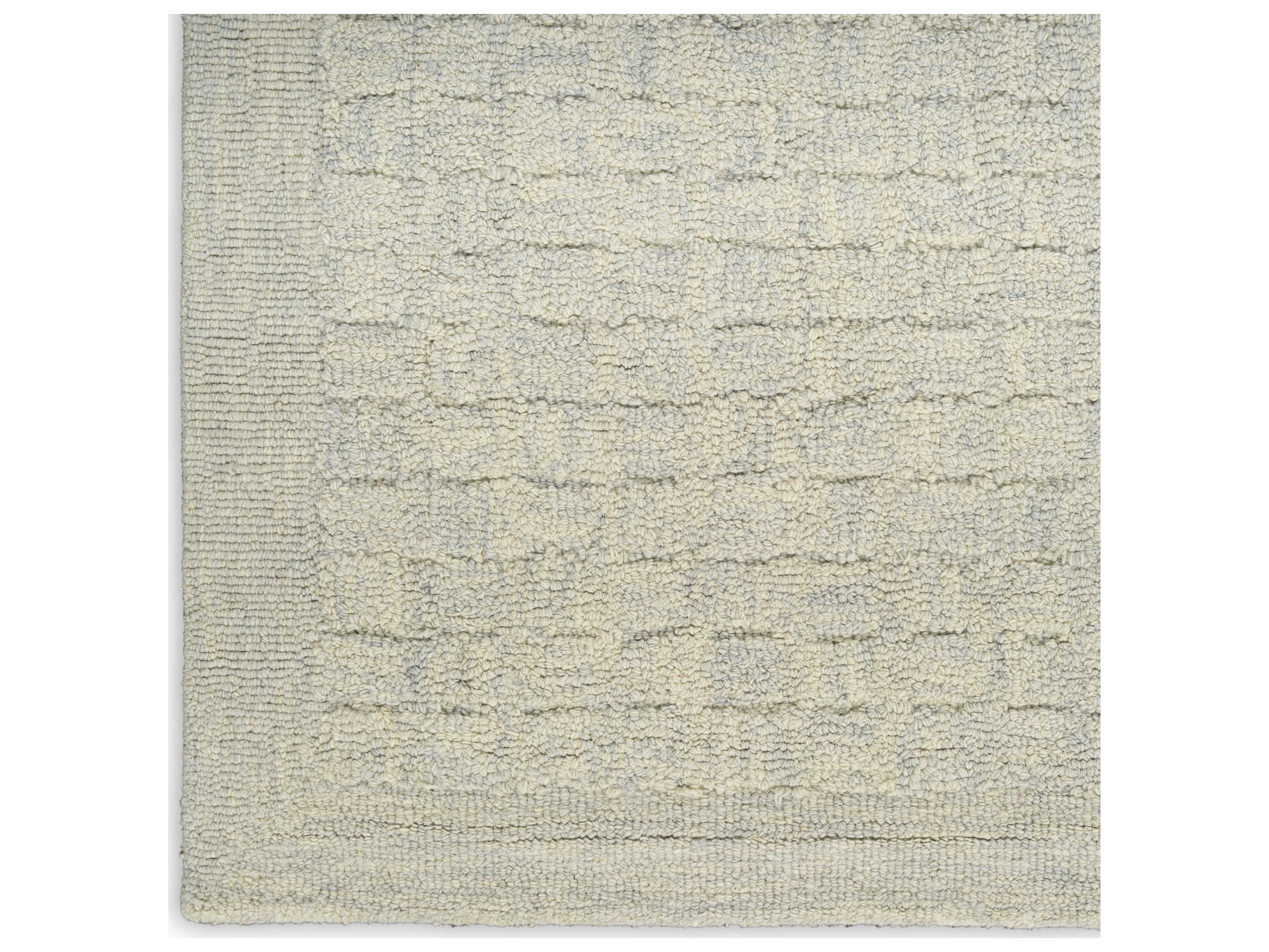 Nourison Pure Grids Bordered Runner Area Rug