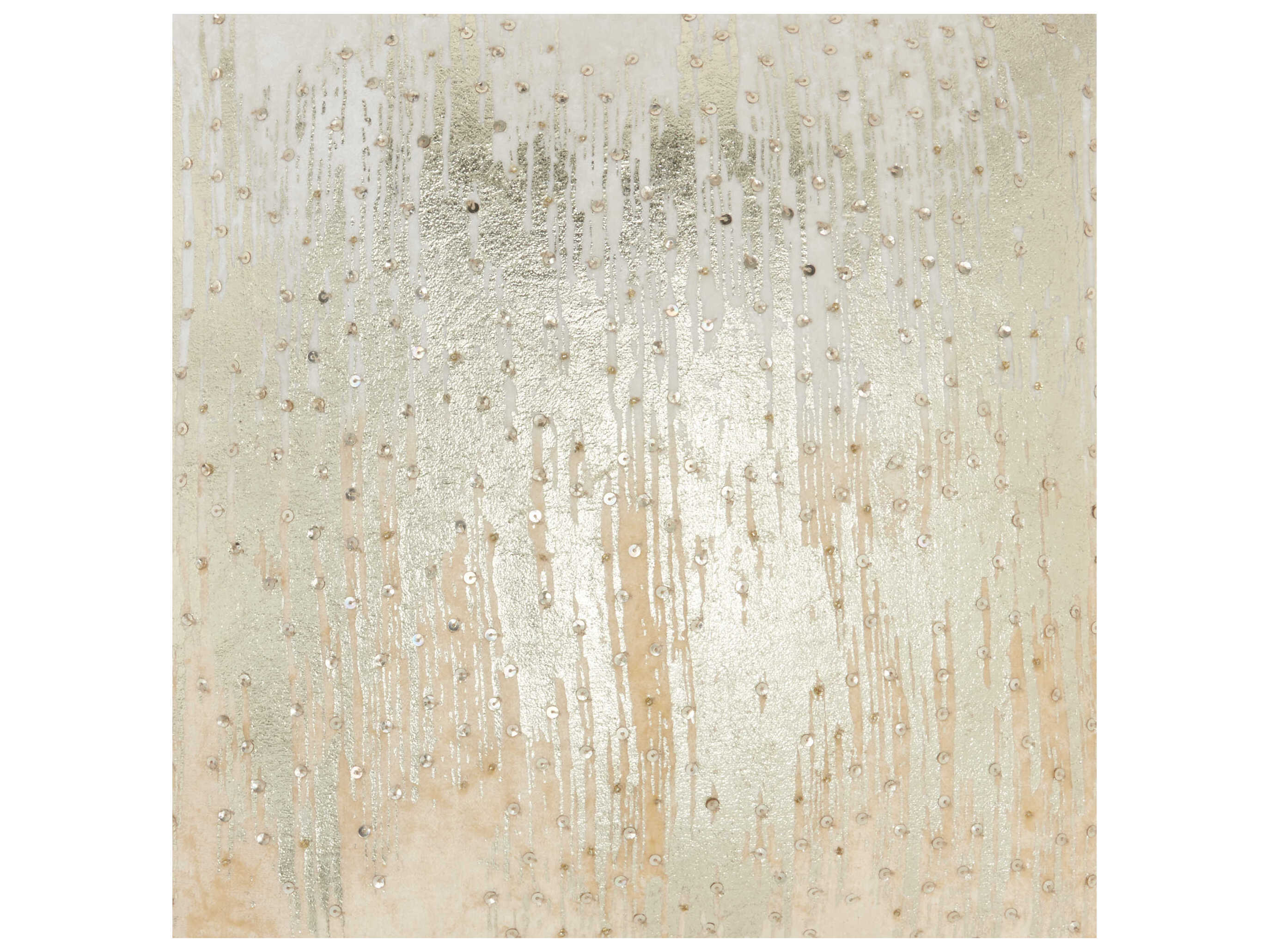 Nourison Sofia Beige 18" x 18" Ombre Met Sequins Pillow