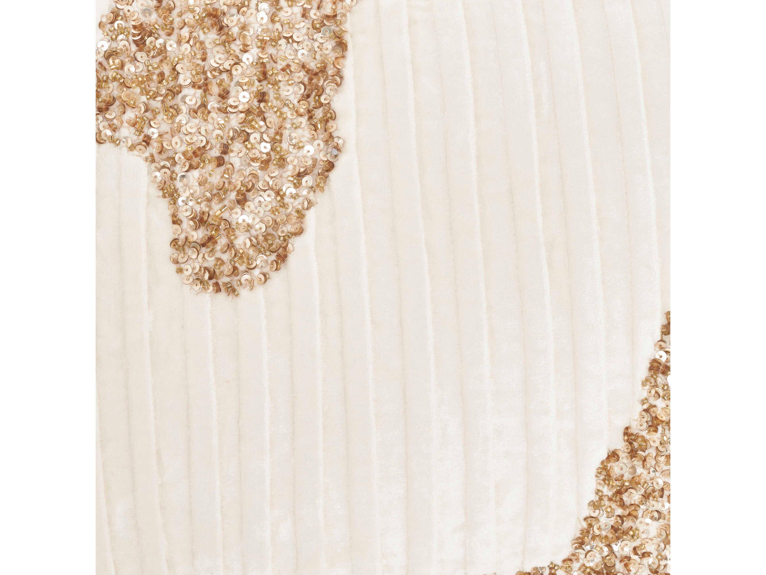 Nourison Mina Victory Sofia Beaded Pleated Pillow