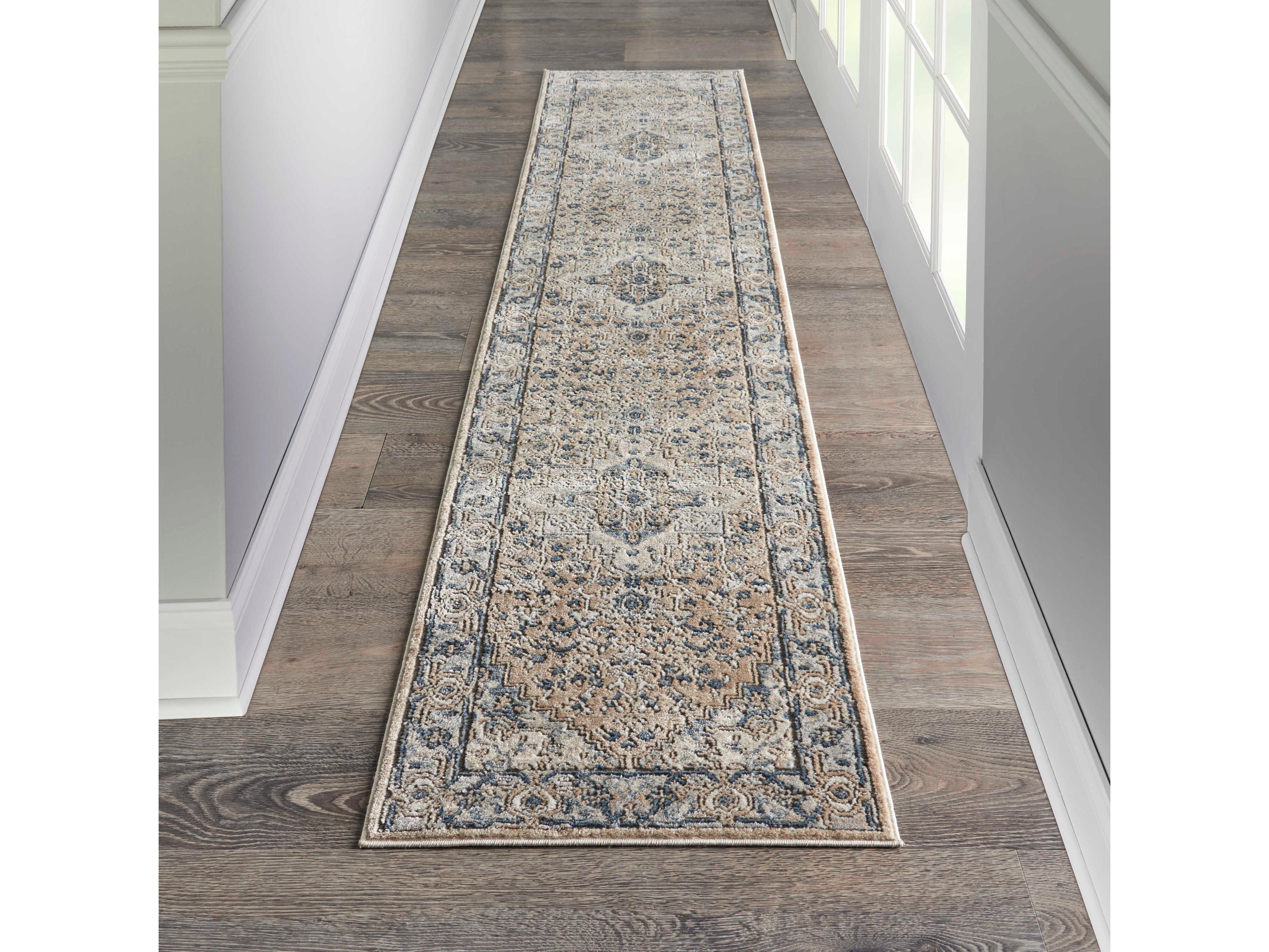 Nourison Quarry Bordered Runner Area Rug