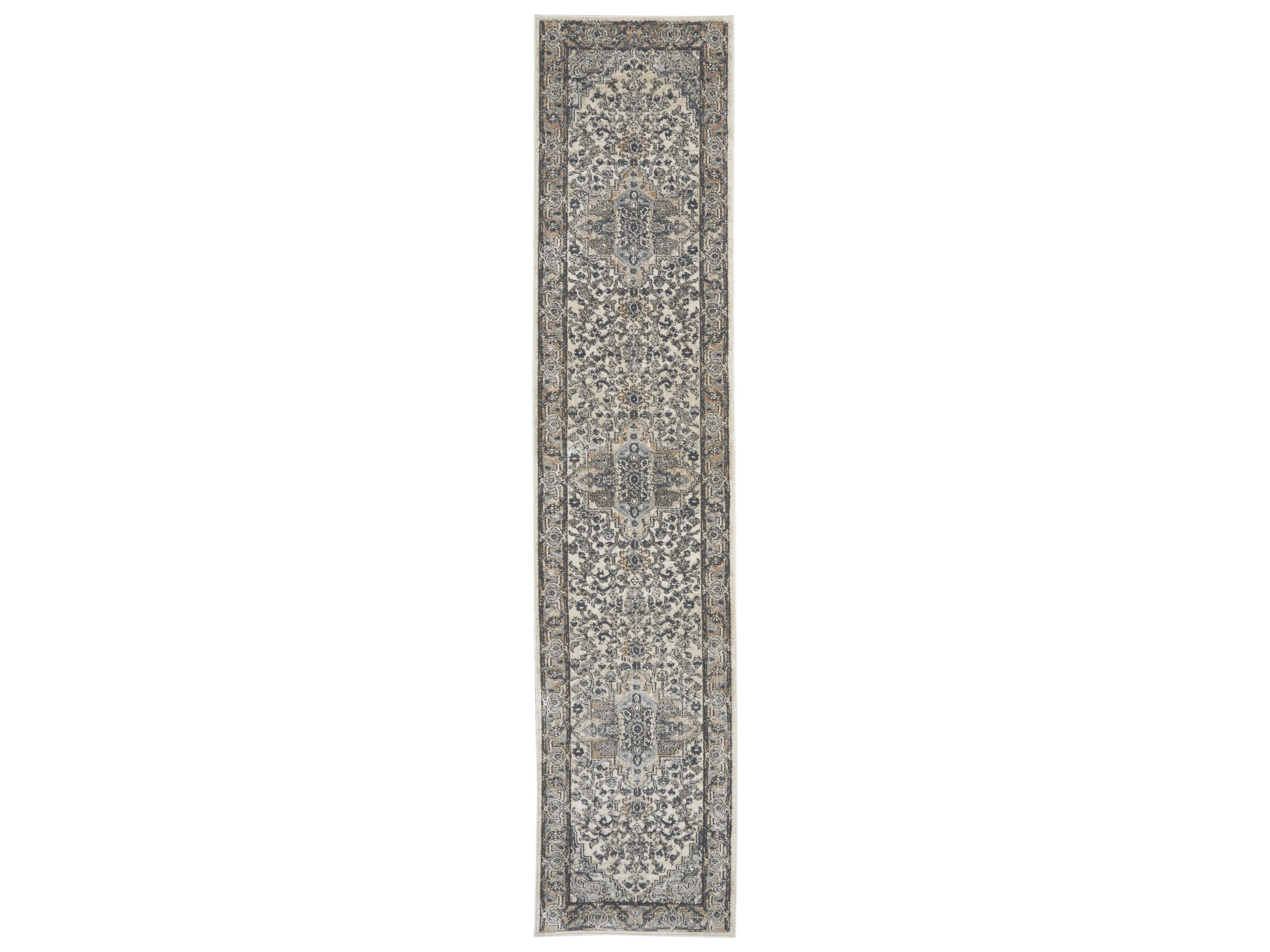 Nourison Quarry Bordered Runner Area Rug