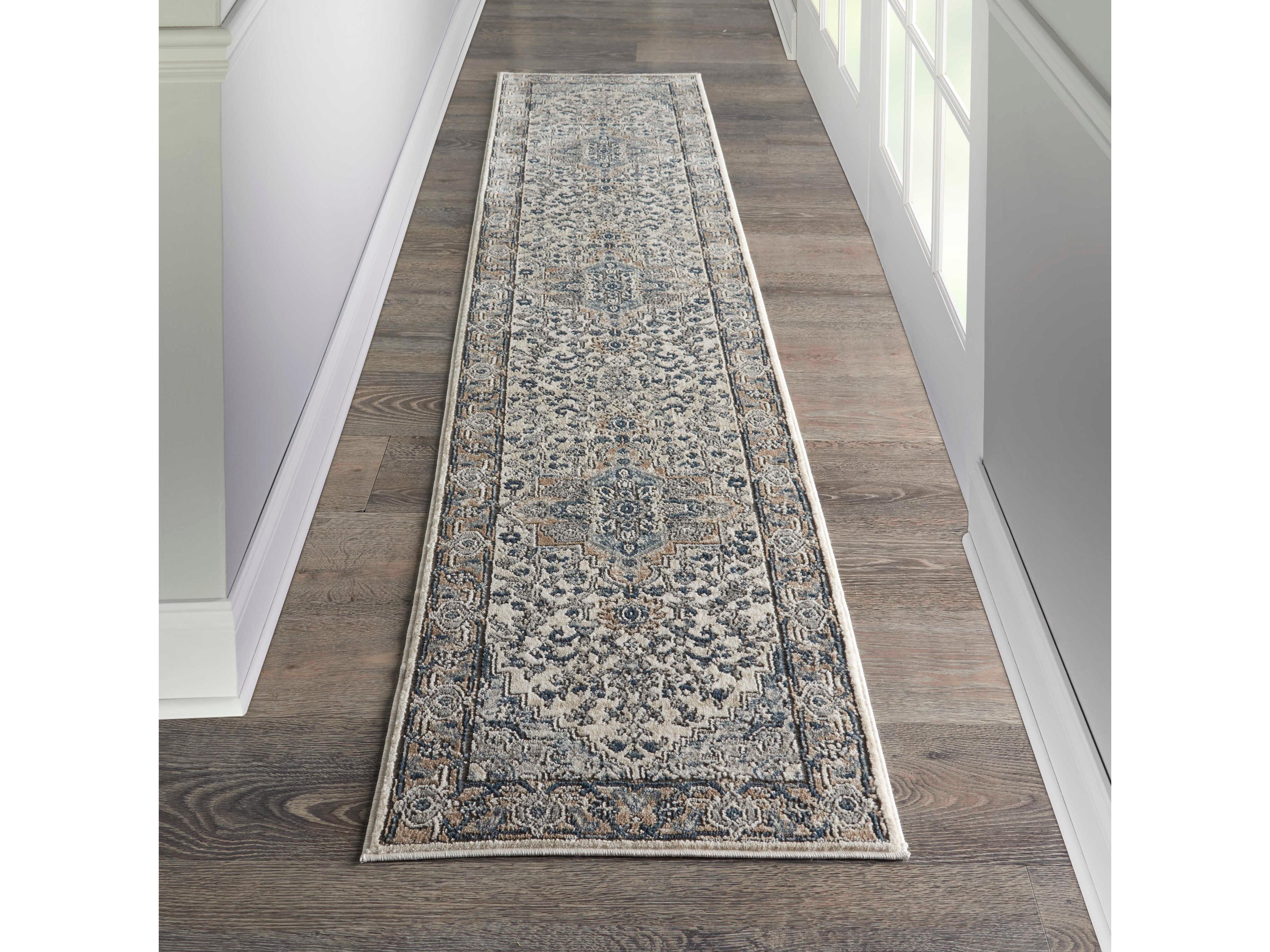 Nourison Quarry Bordered Runner Area Rug