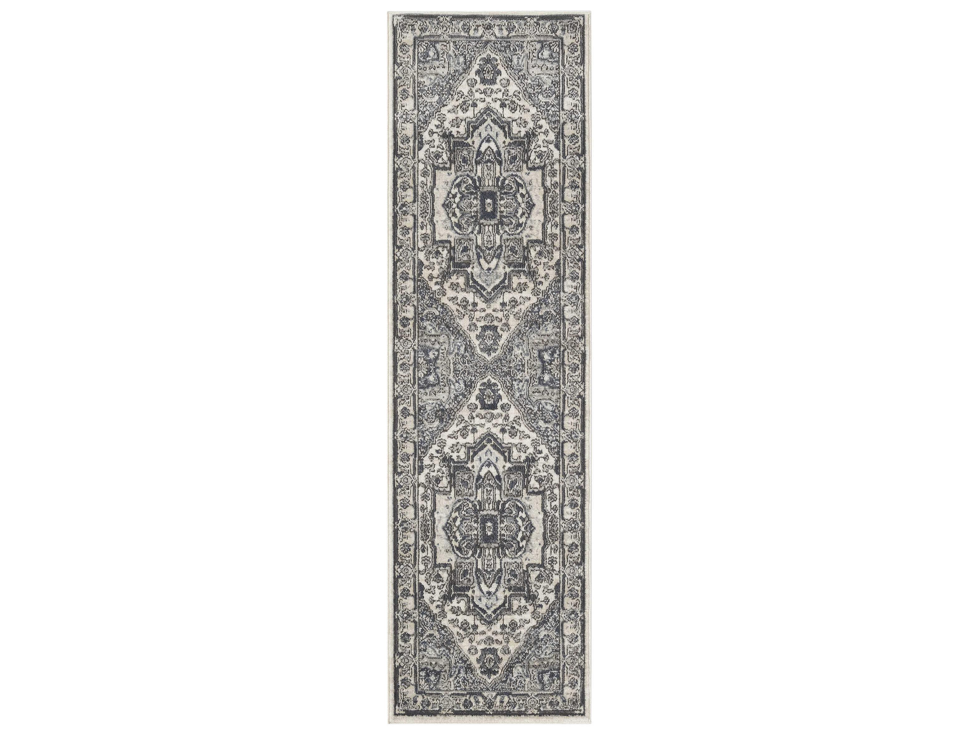 Nourison Quarry Bordered Runner Area Rug