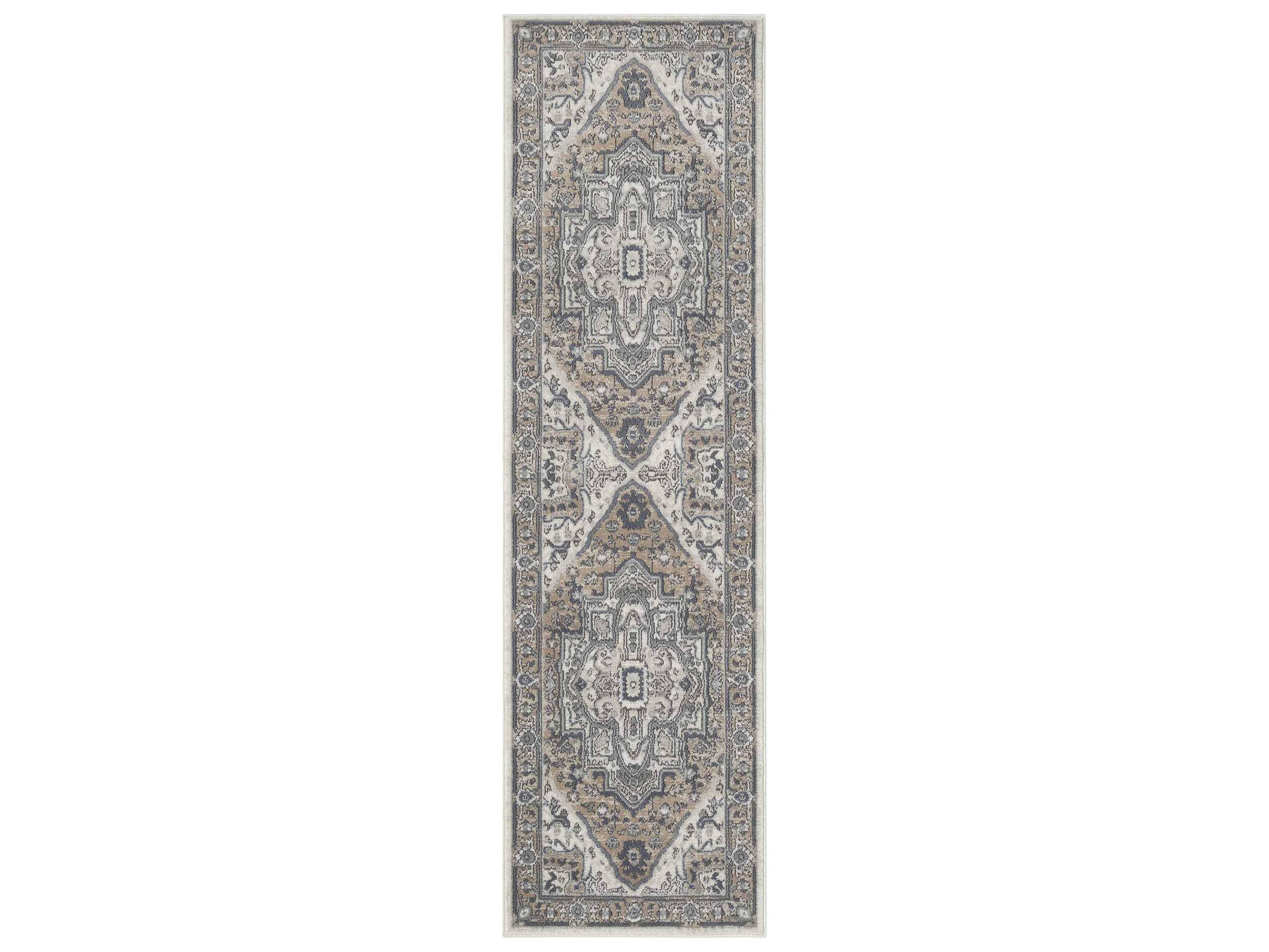 Nourison Quarry Bordered Runner Area Rug