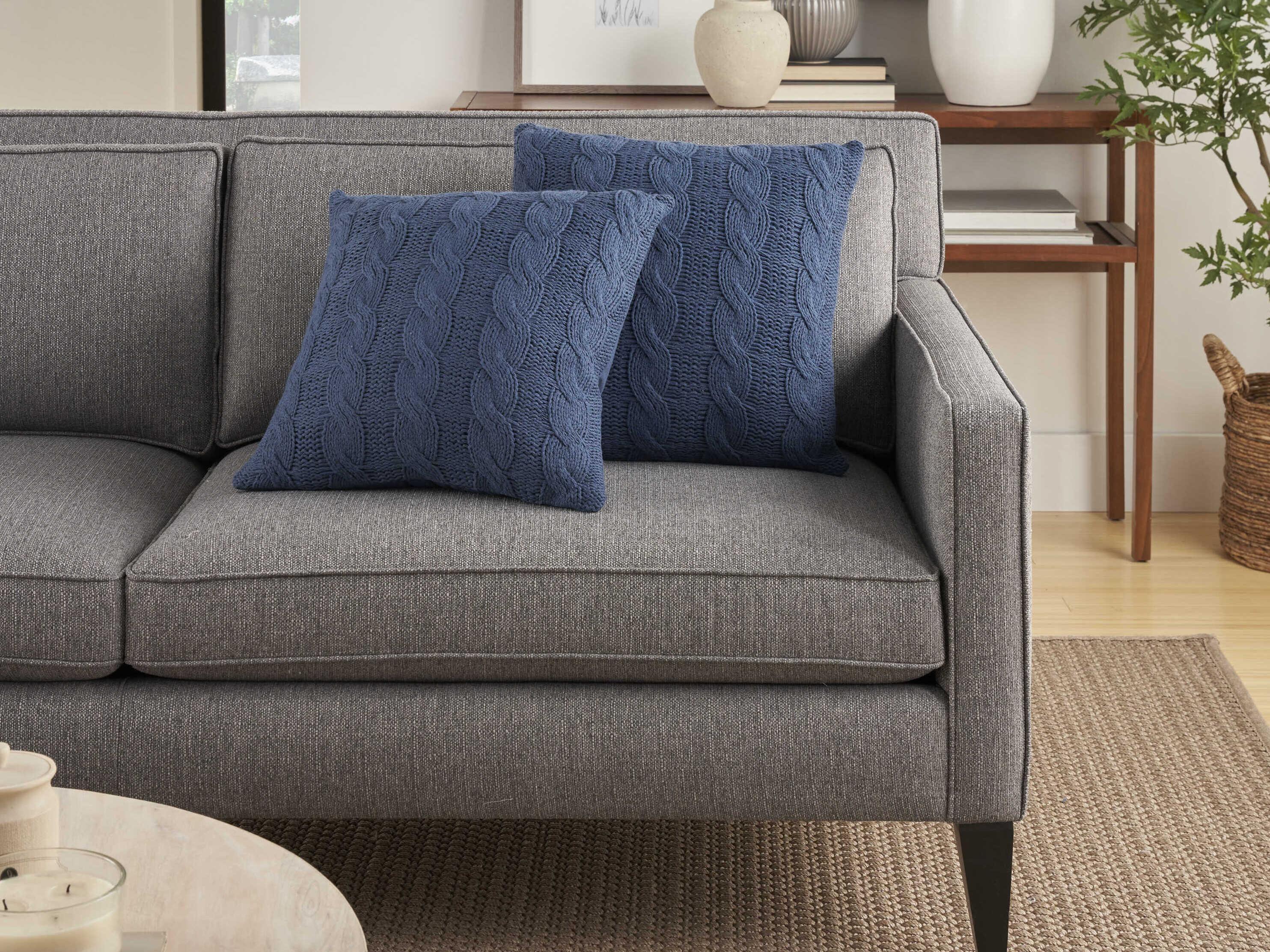 Nourison Life Styles Navy 18" x 18" Pillow Set of 2