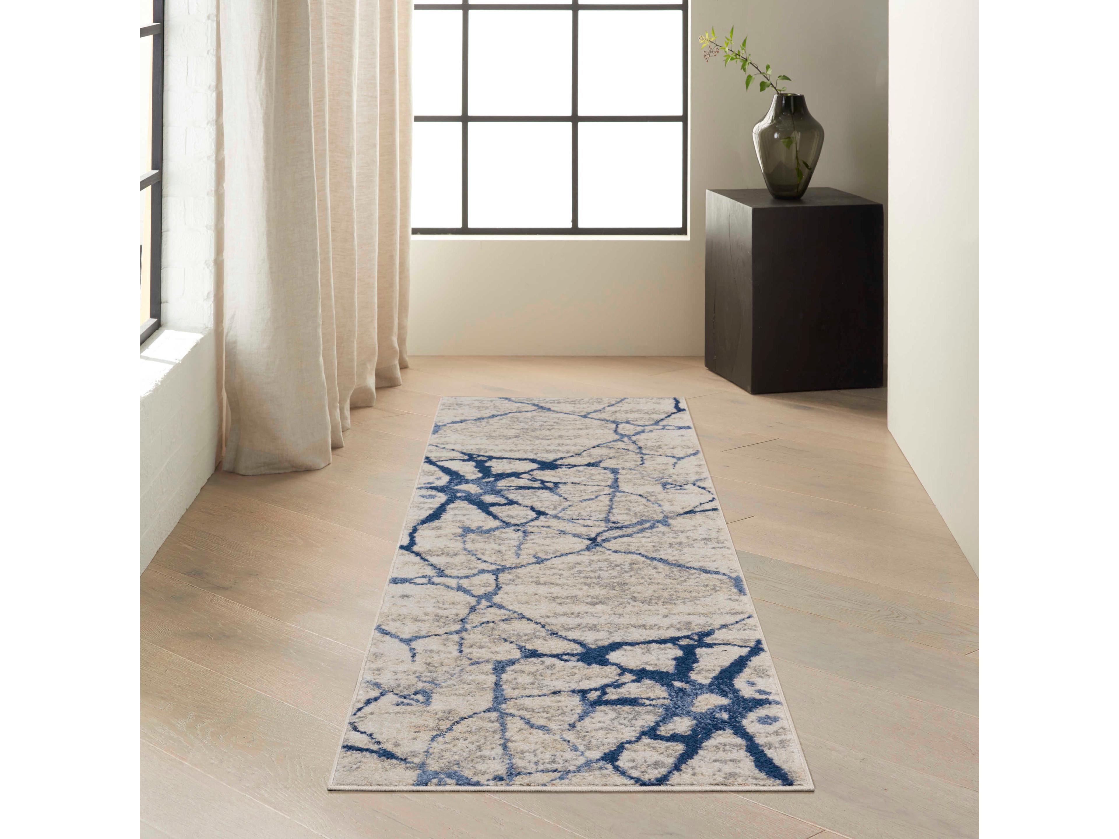 Nourison River Flow Abstract Runner Area Rug