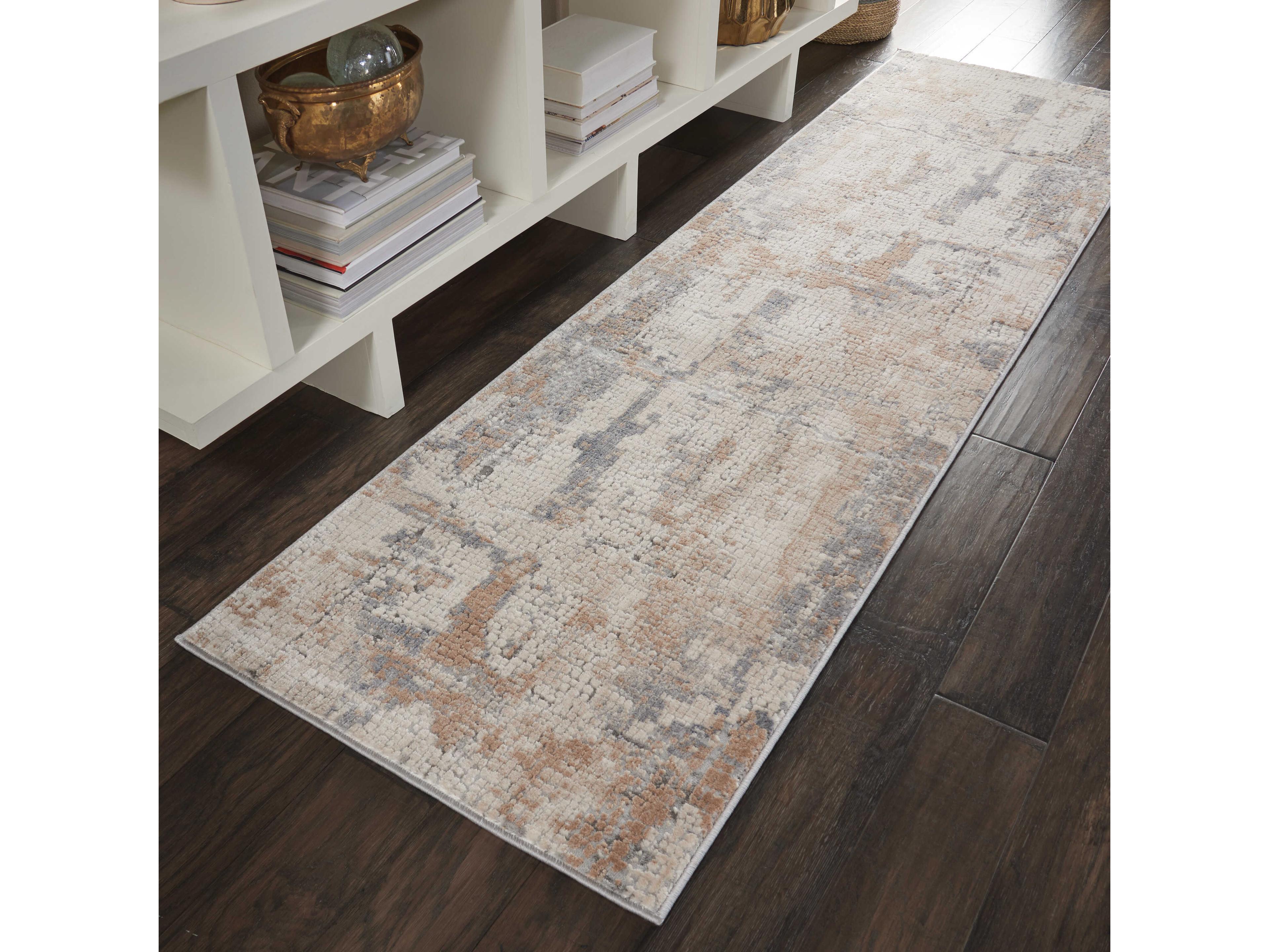 Nourison Rustic Textures Abstract Runner Area Rug
