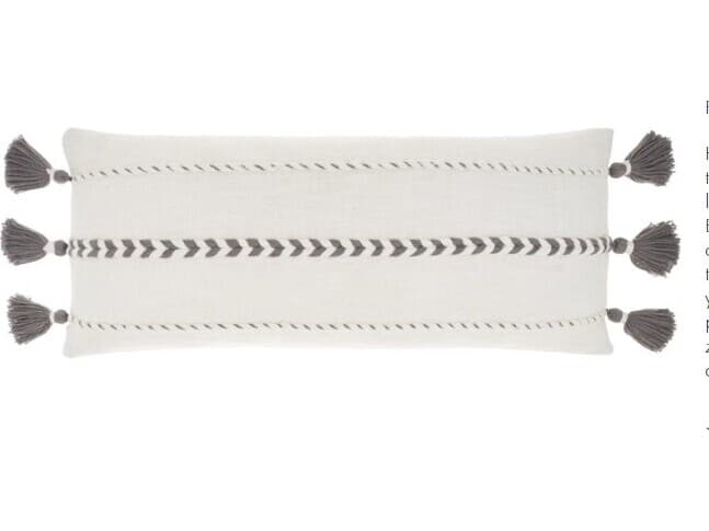 Nourison Life Styles Grey Pillow