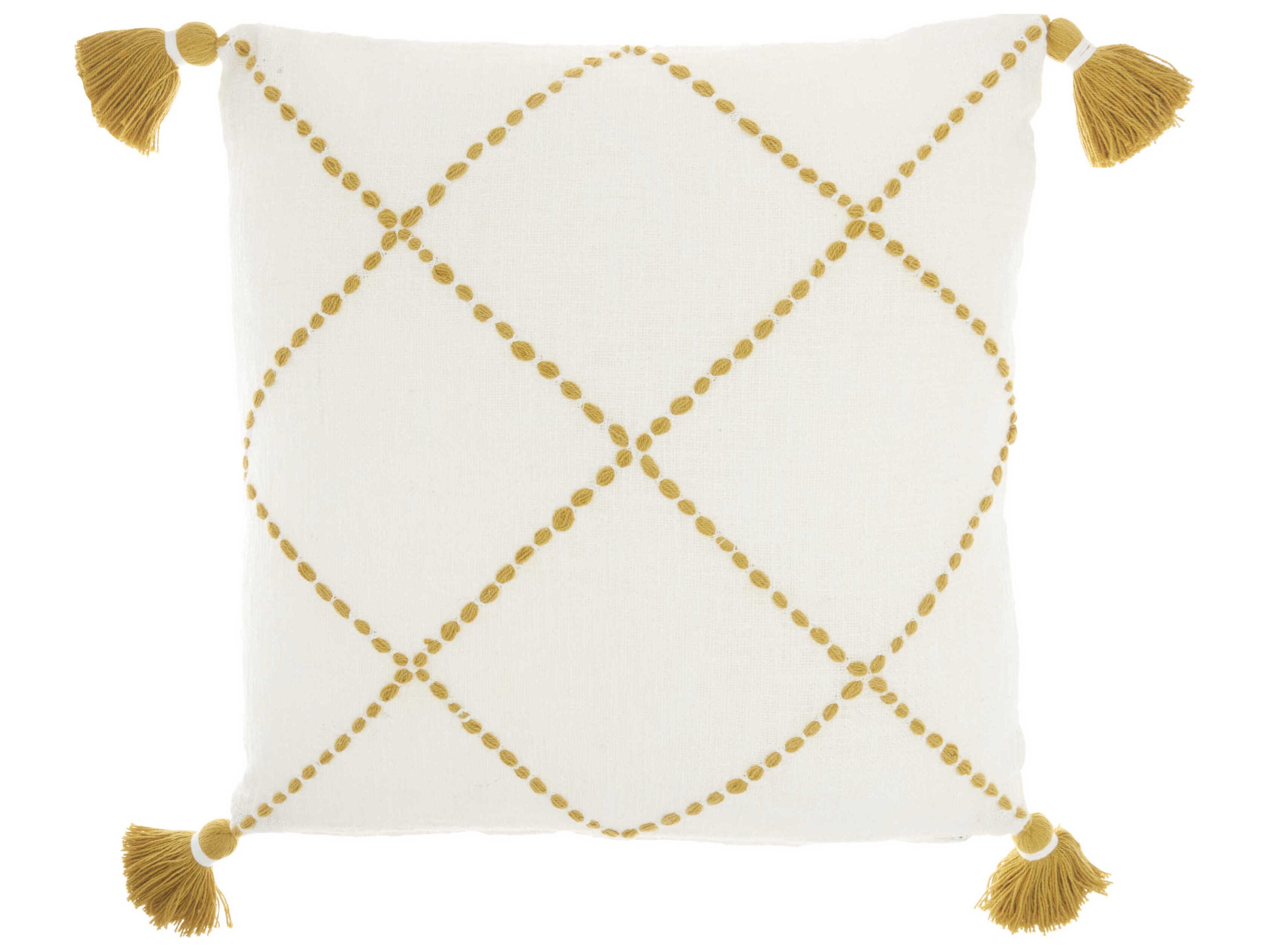 Nourison Life Styles Mustard 20" x 20" Pillow