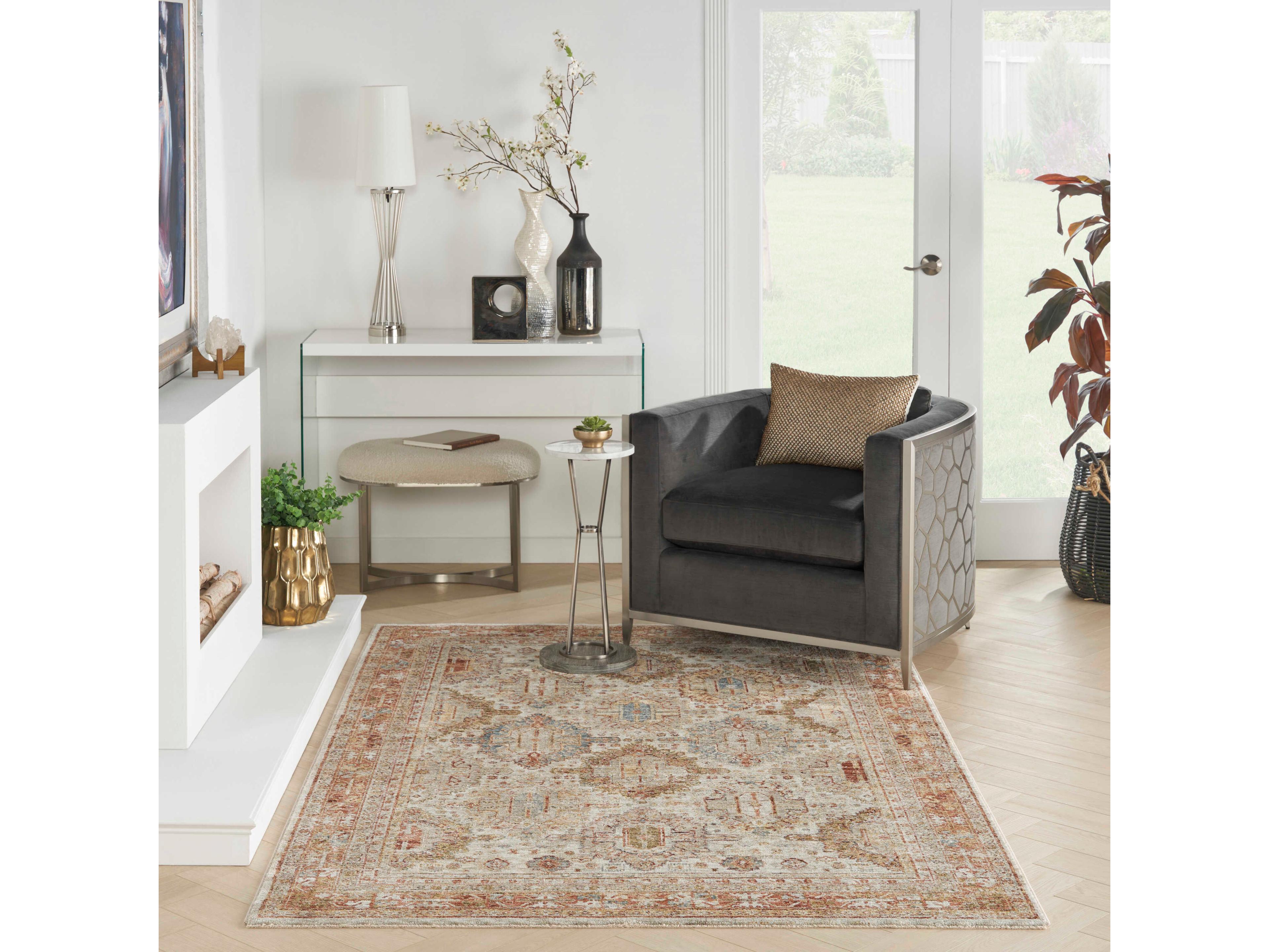 Nourison Sahar Bordered Area Rug