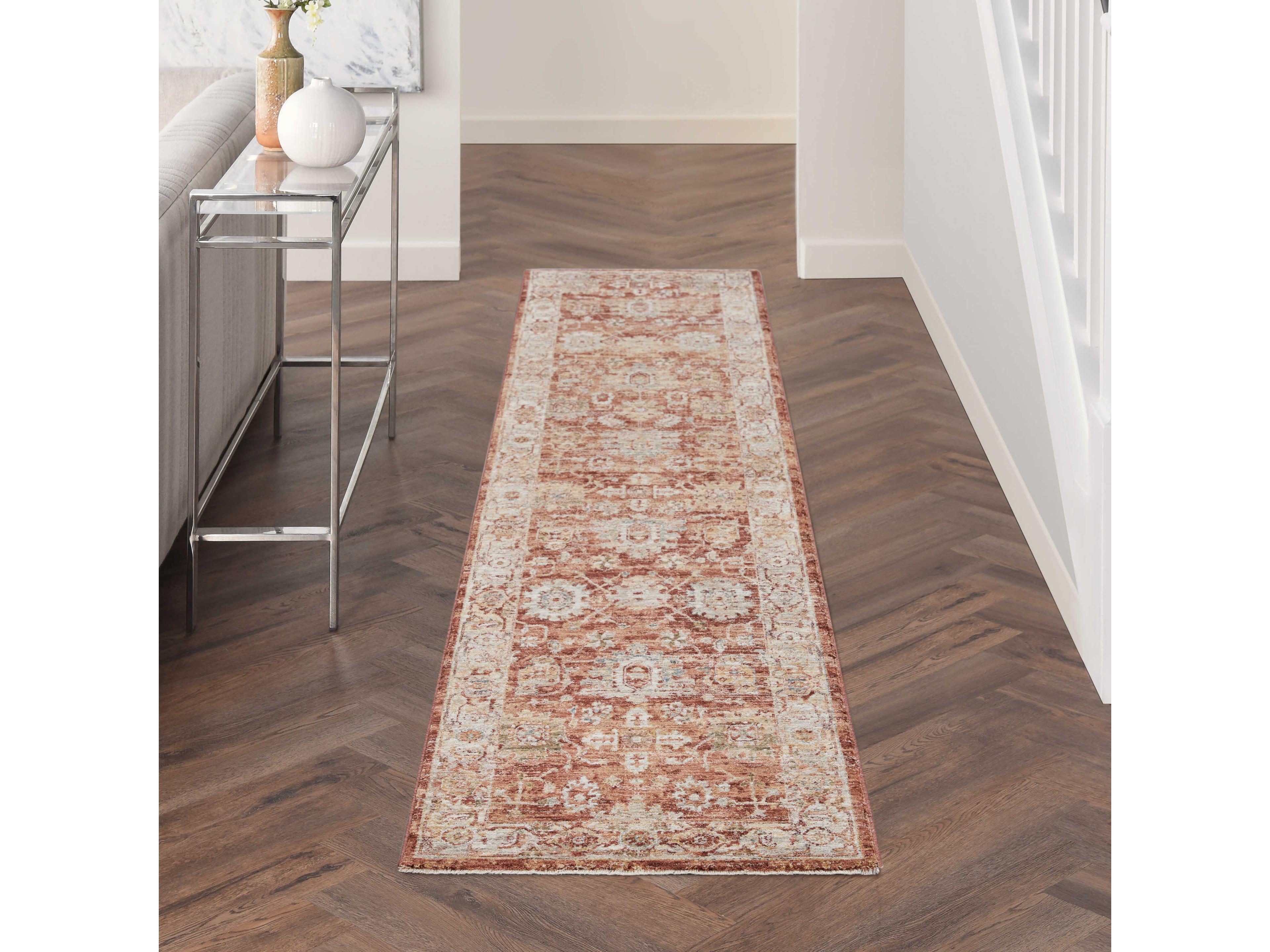 Nourison Sahar Bordered Runner Area Rug