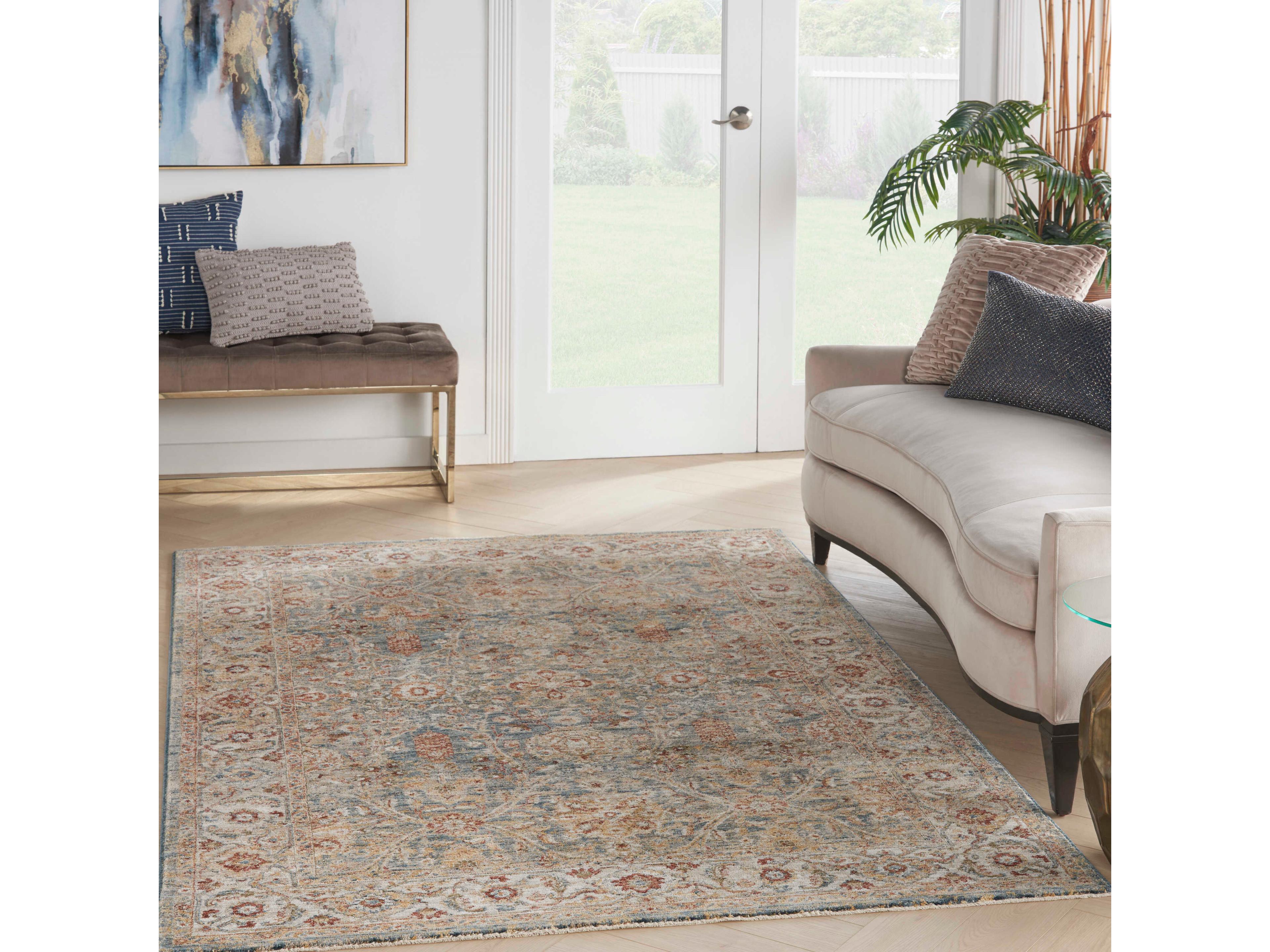 Nourison Sahar Bordered Area Rug