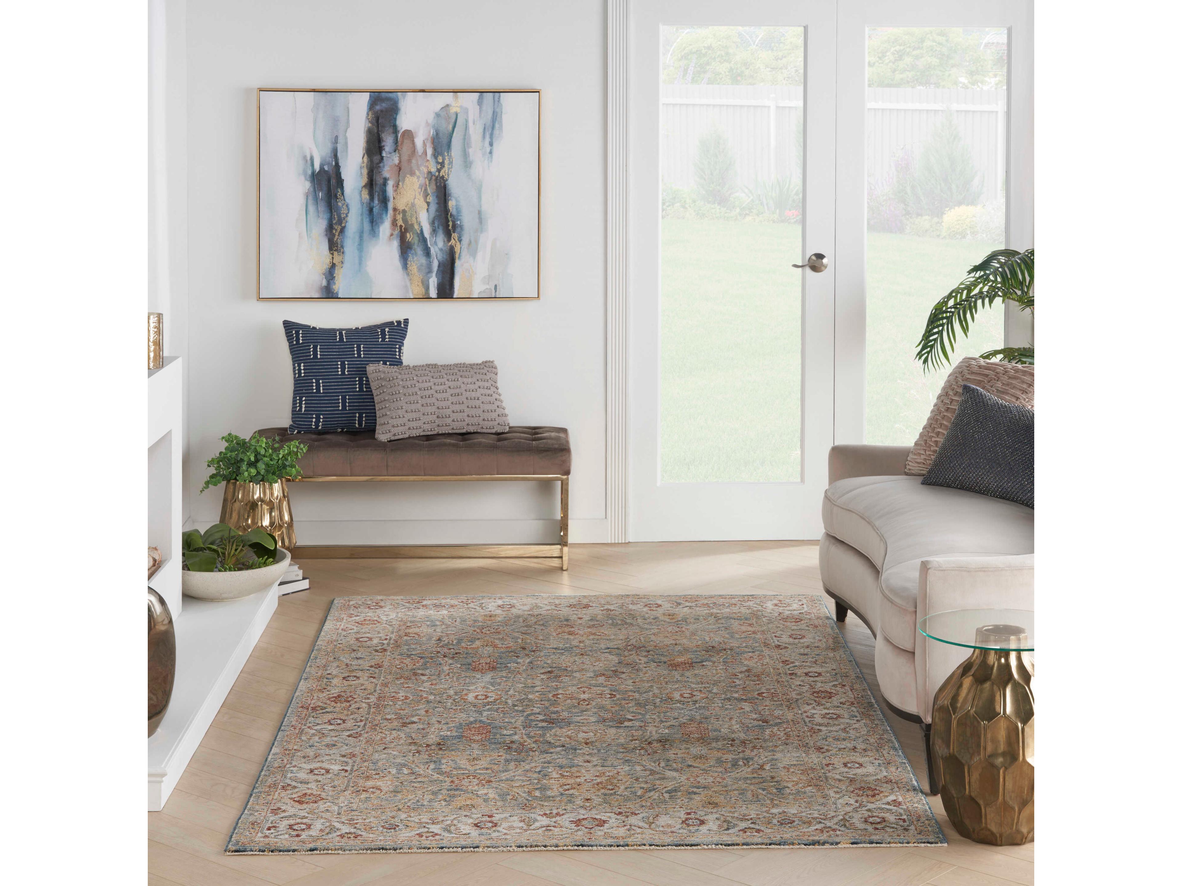 Nourison Sahar Bordered Area Rug