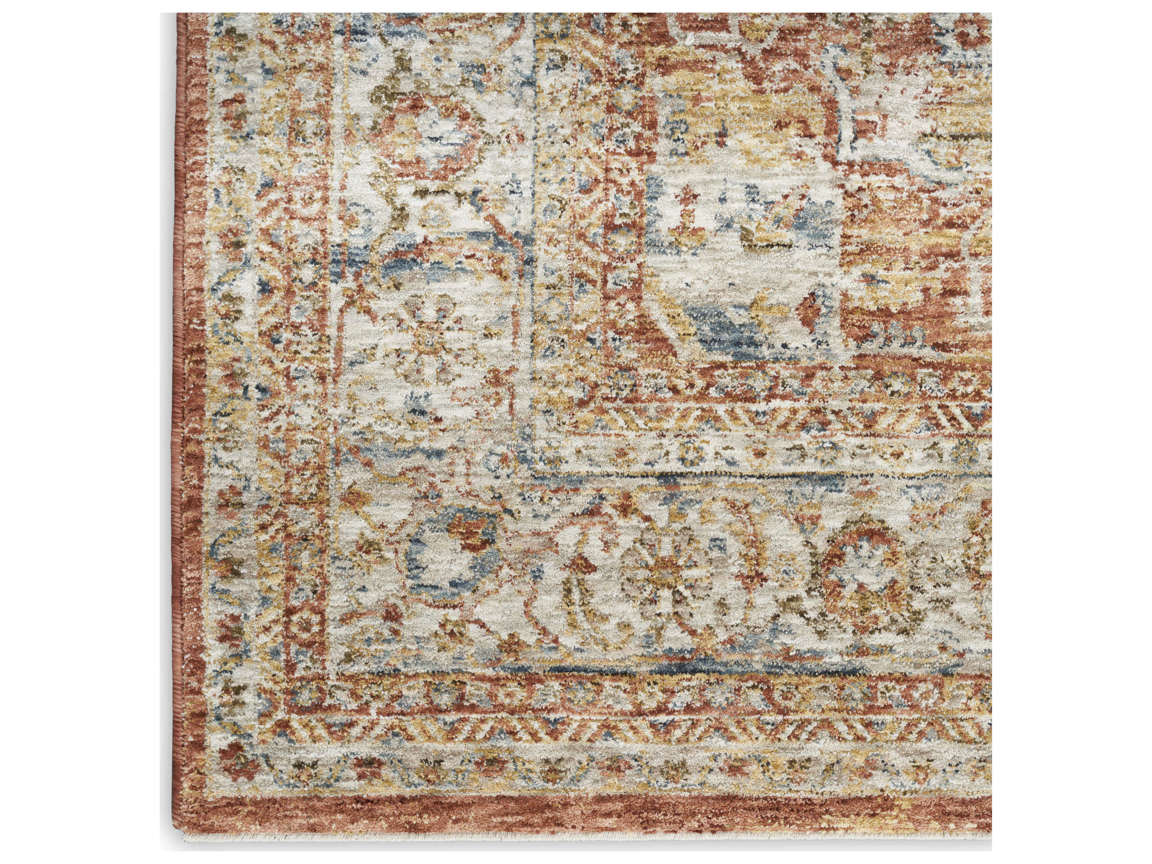 Nourison Sahar Bordered Runner Area Rug