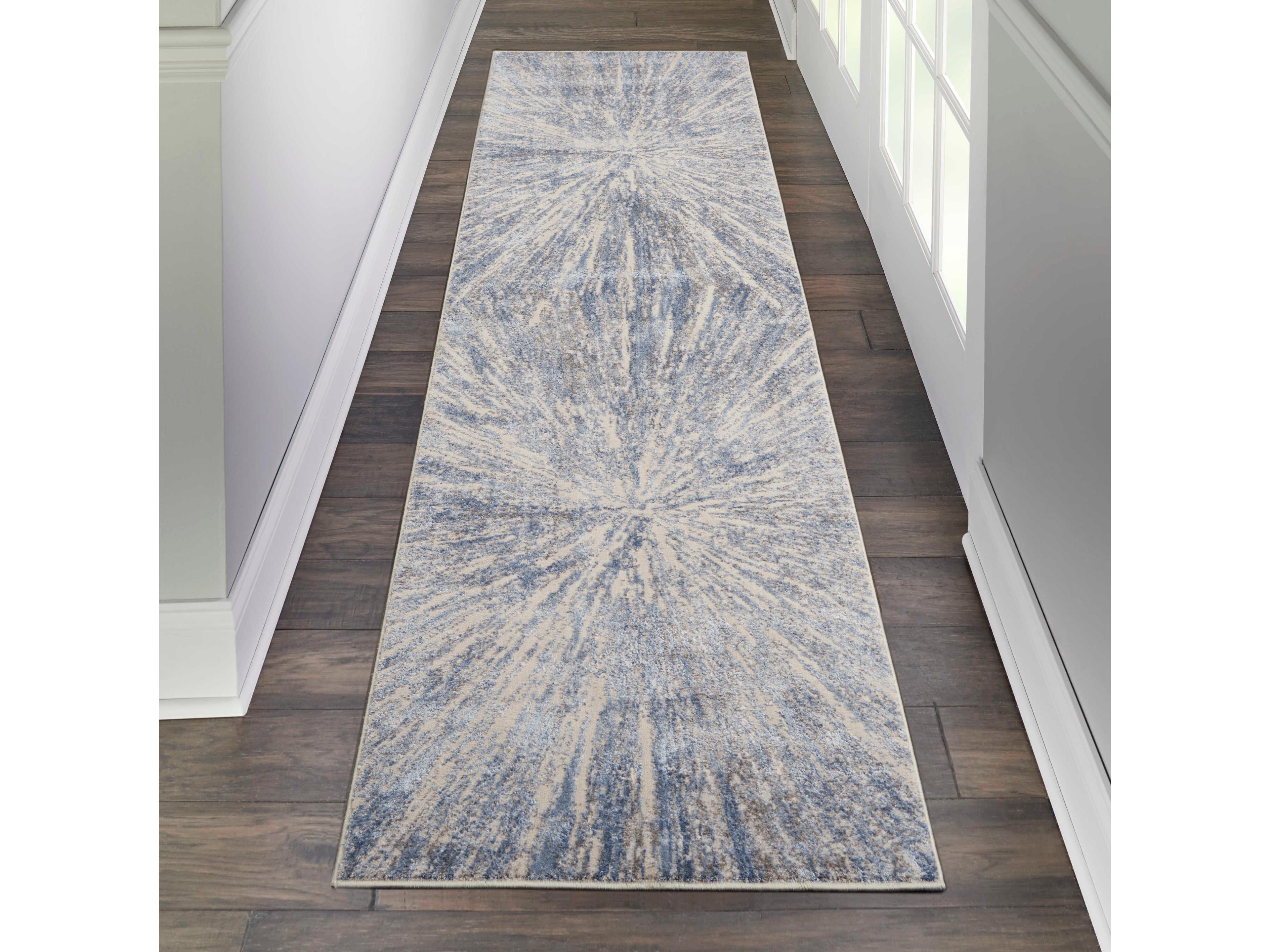 Nourison Silky Textures Abstract Runner Area Rug
