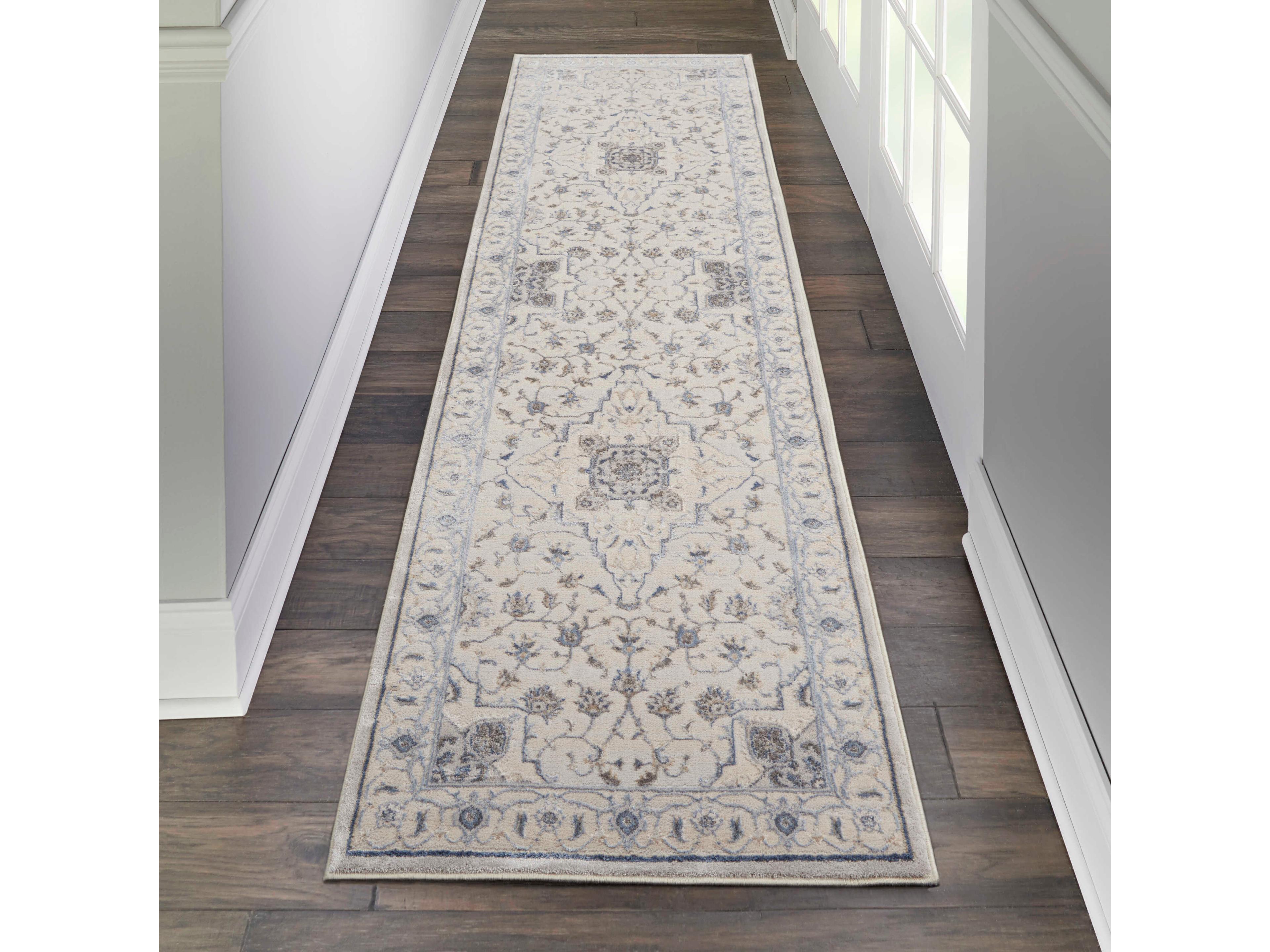 Nourison Silky Textures Bordered Runner Area Rug
