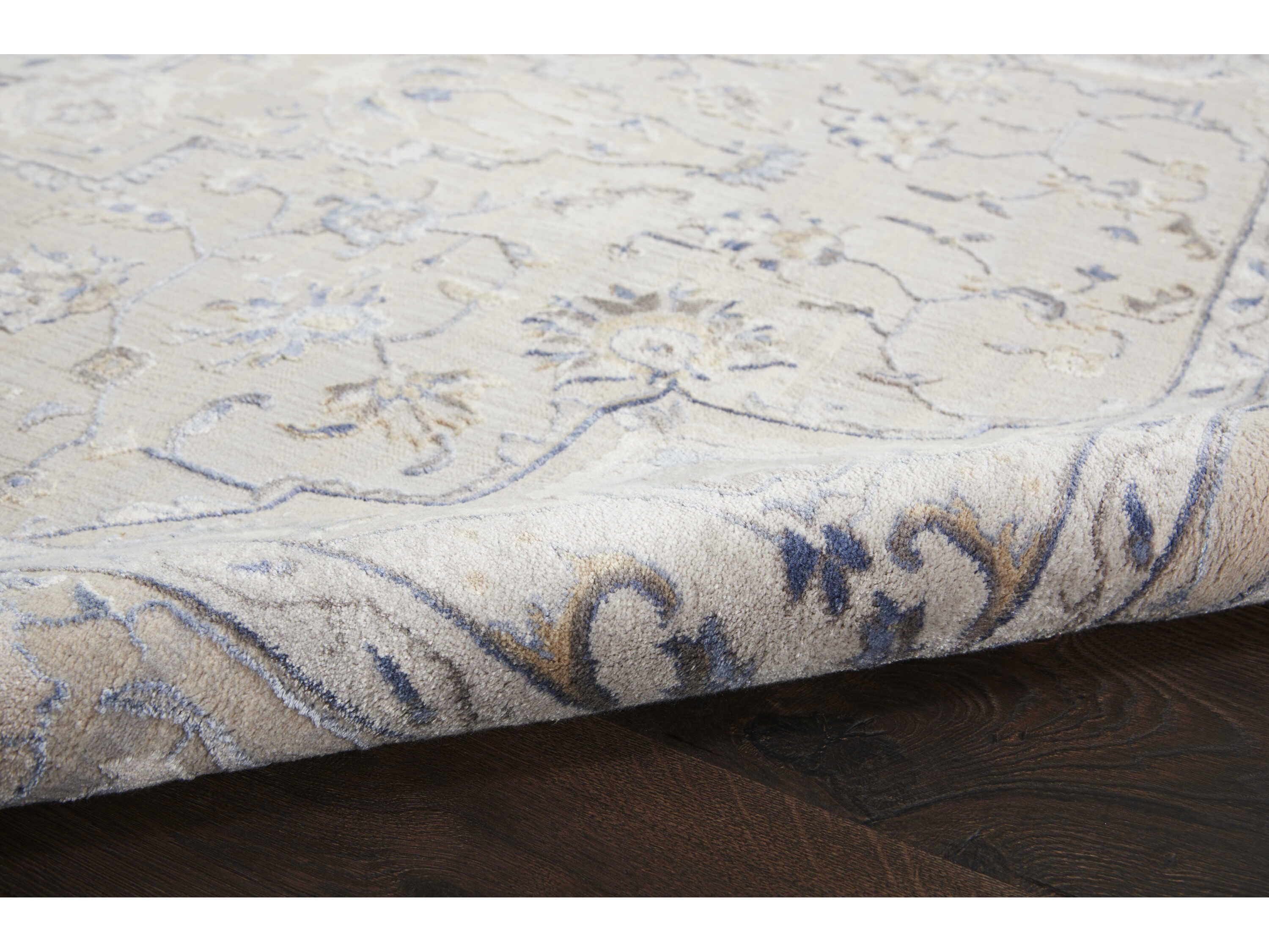 Nourison Silky Textures Bordered Runner Area Rug