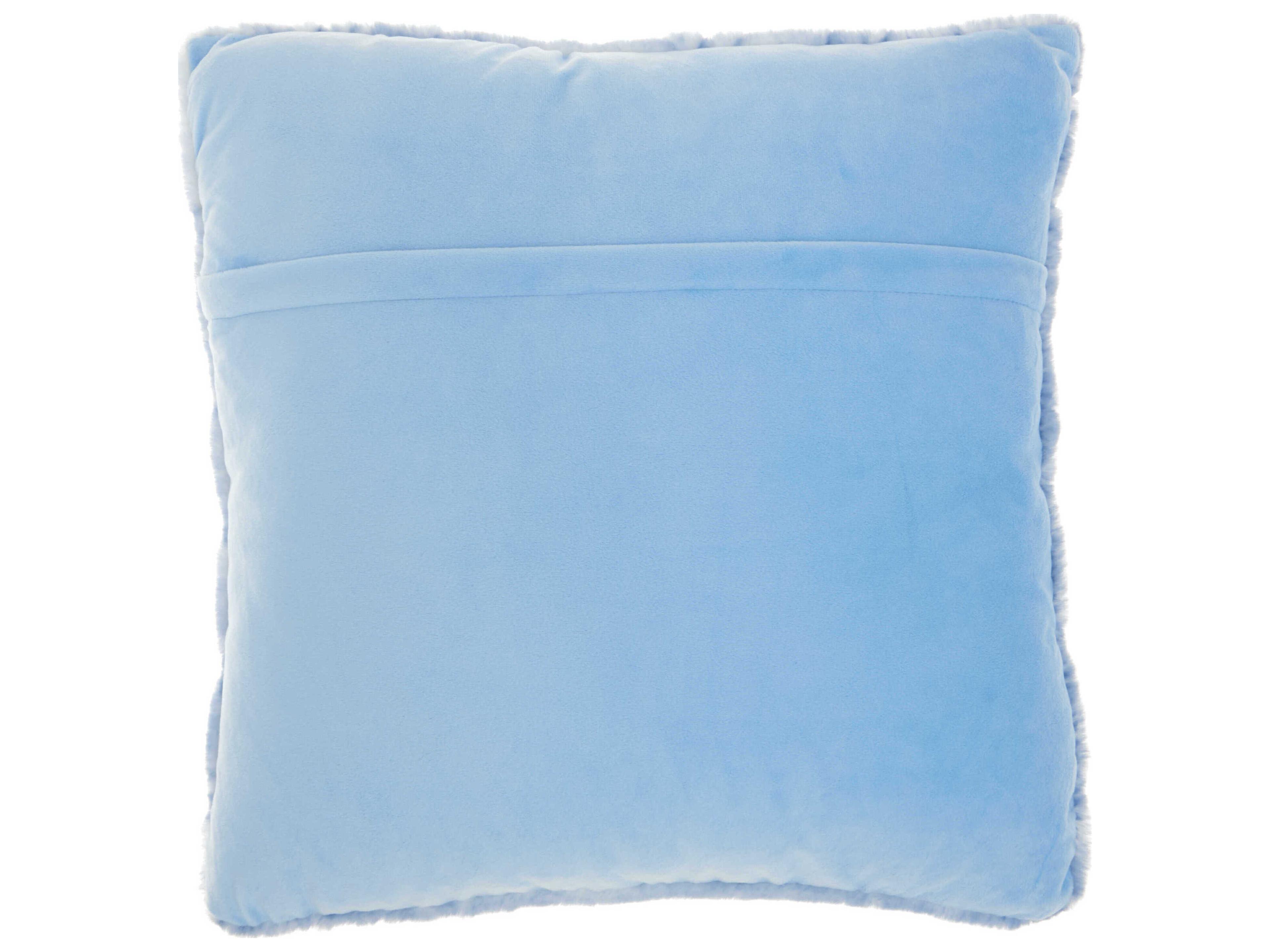 Nourison Faux Fur Ocean 20" x 20" Pillow