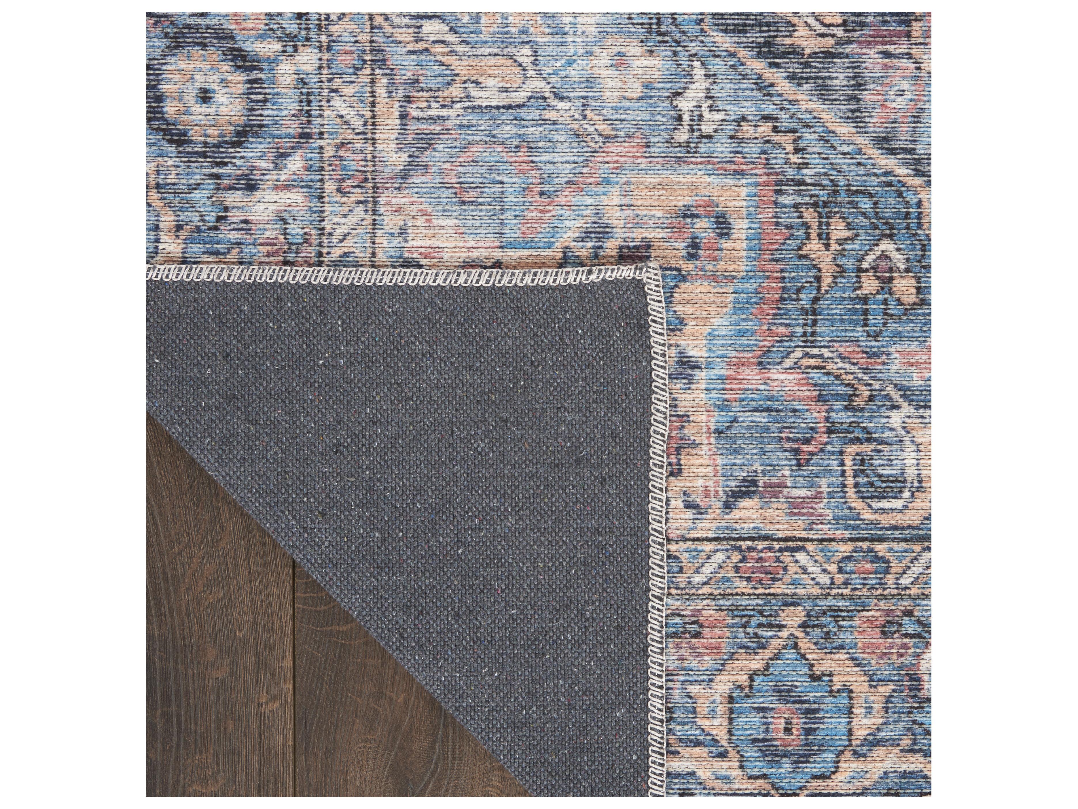 Nourison Machine Washable Series-1 Bordered Runner Area Rug