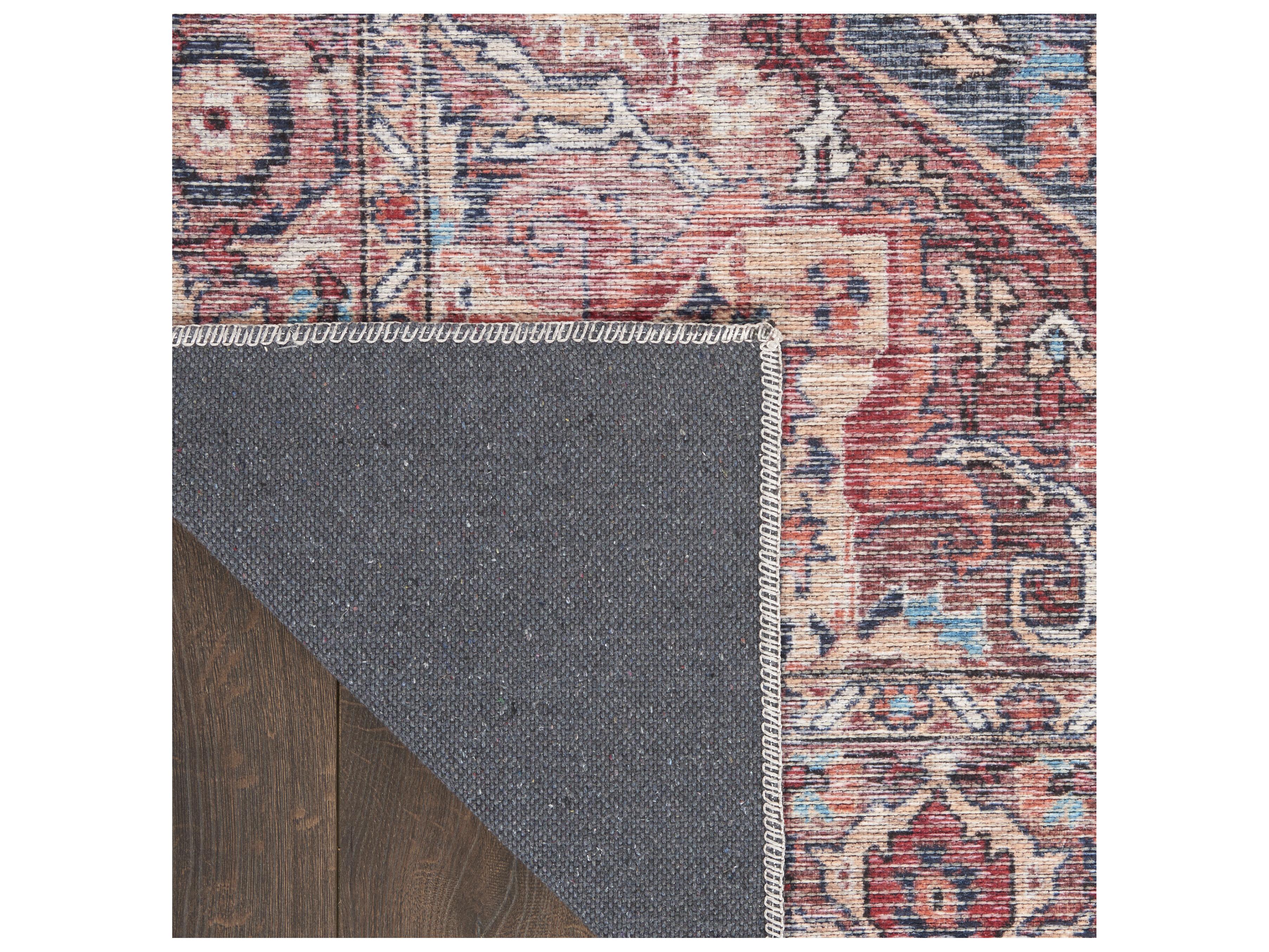 Nourison Machine Washable Series-1 Bordered Runner Area Rug