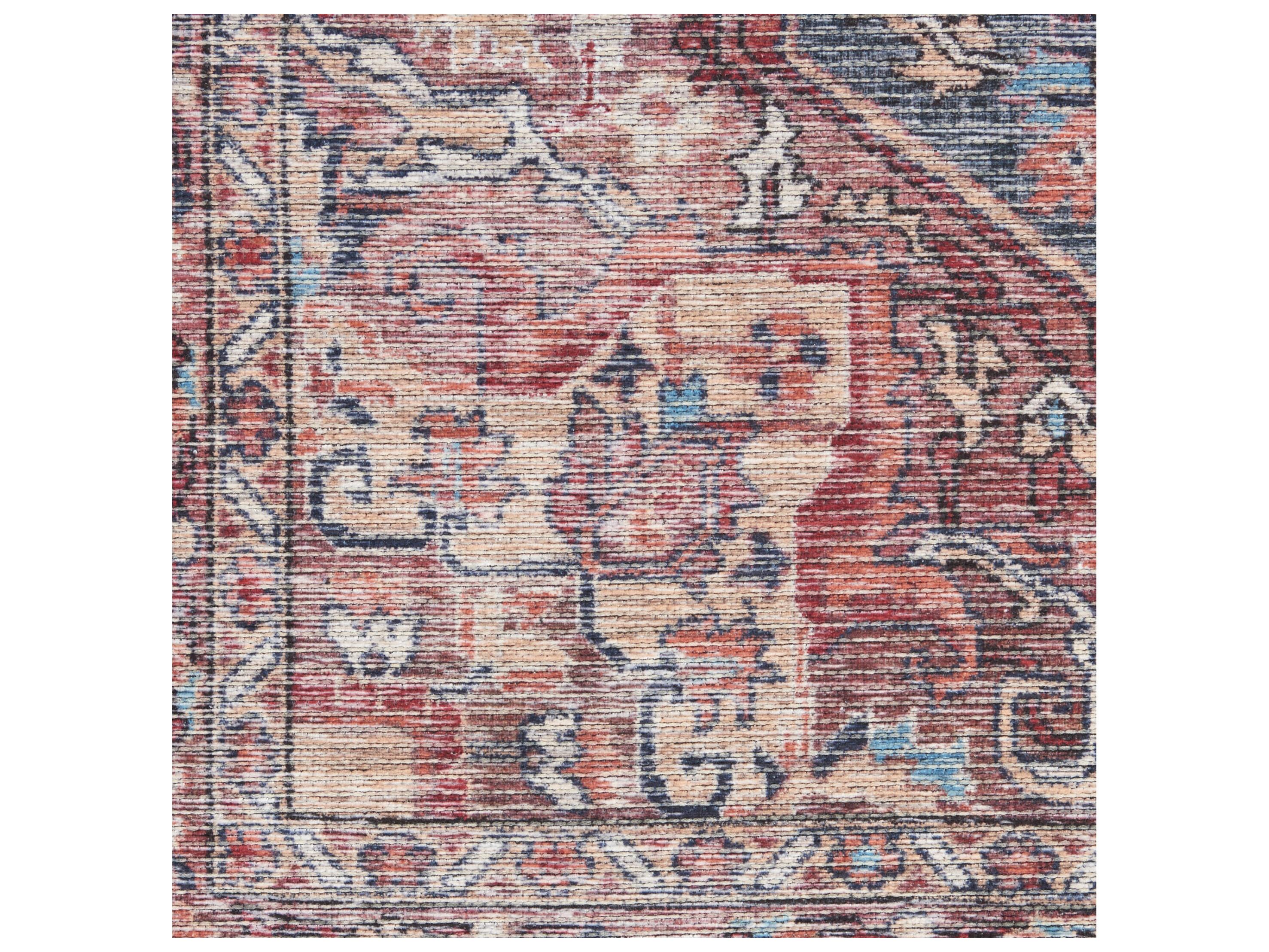 Nourison Machine Washable Series-1 Bordered Runner Area Rug