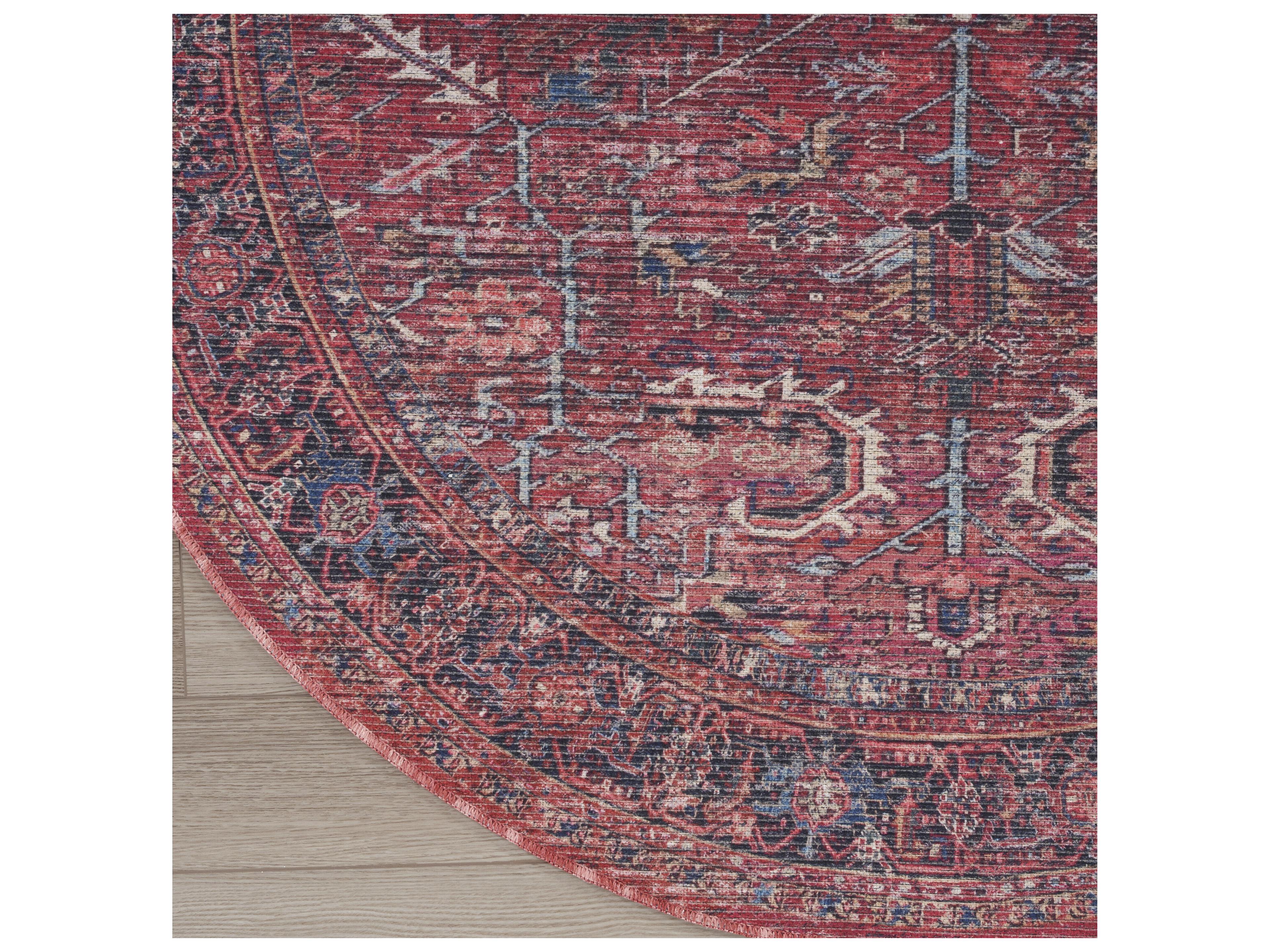 Nourison Machine Washable Series 1 Bordered Area Rug
