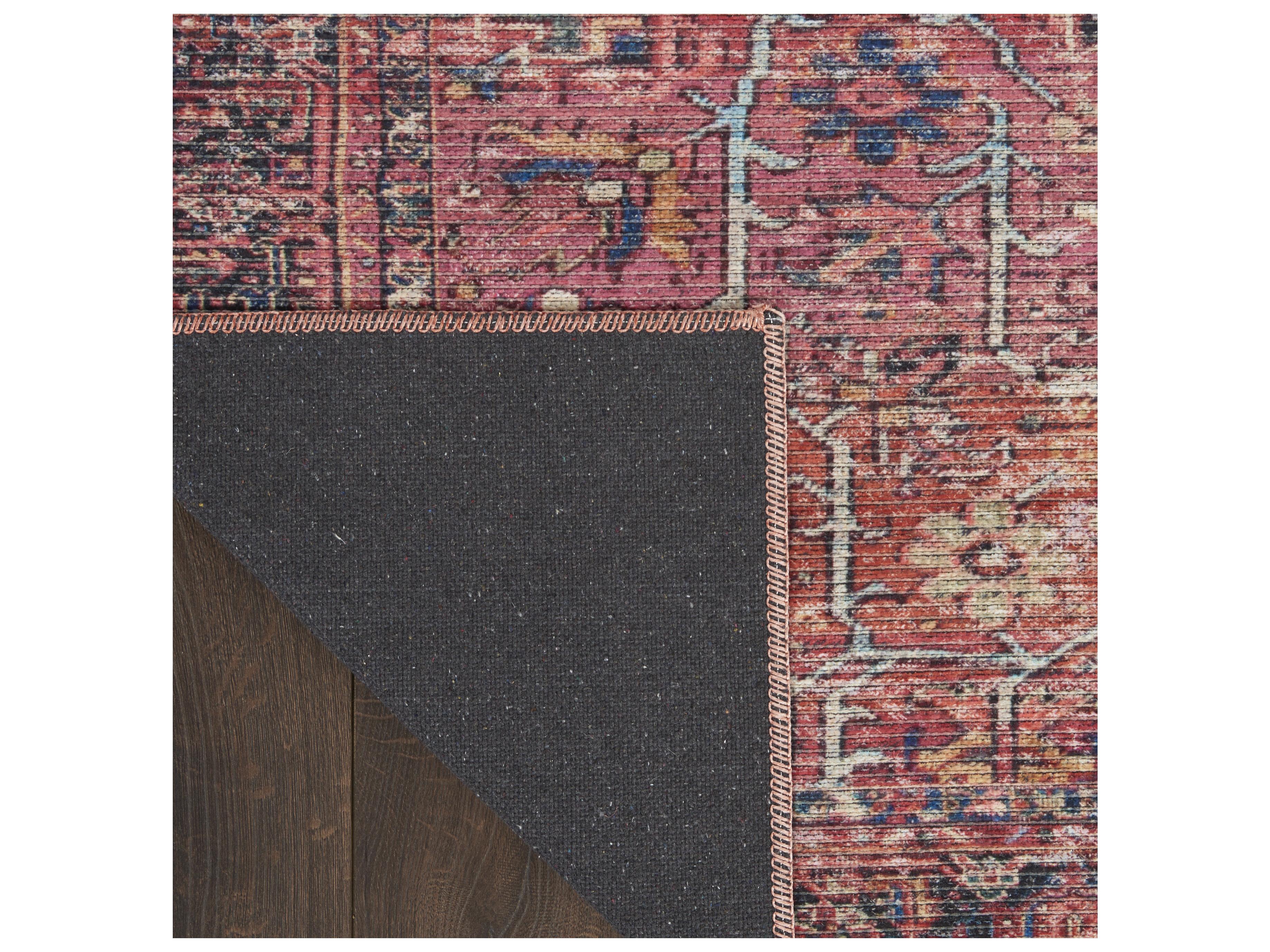 Nourison Machine Washable Series-1 Bordered Runner Area Rug