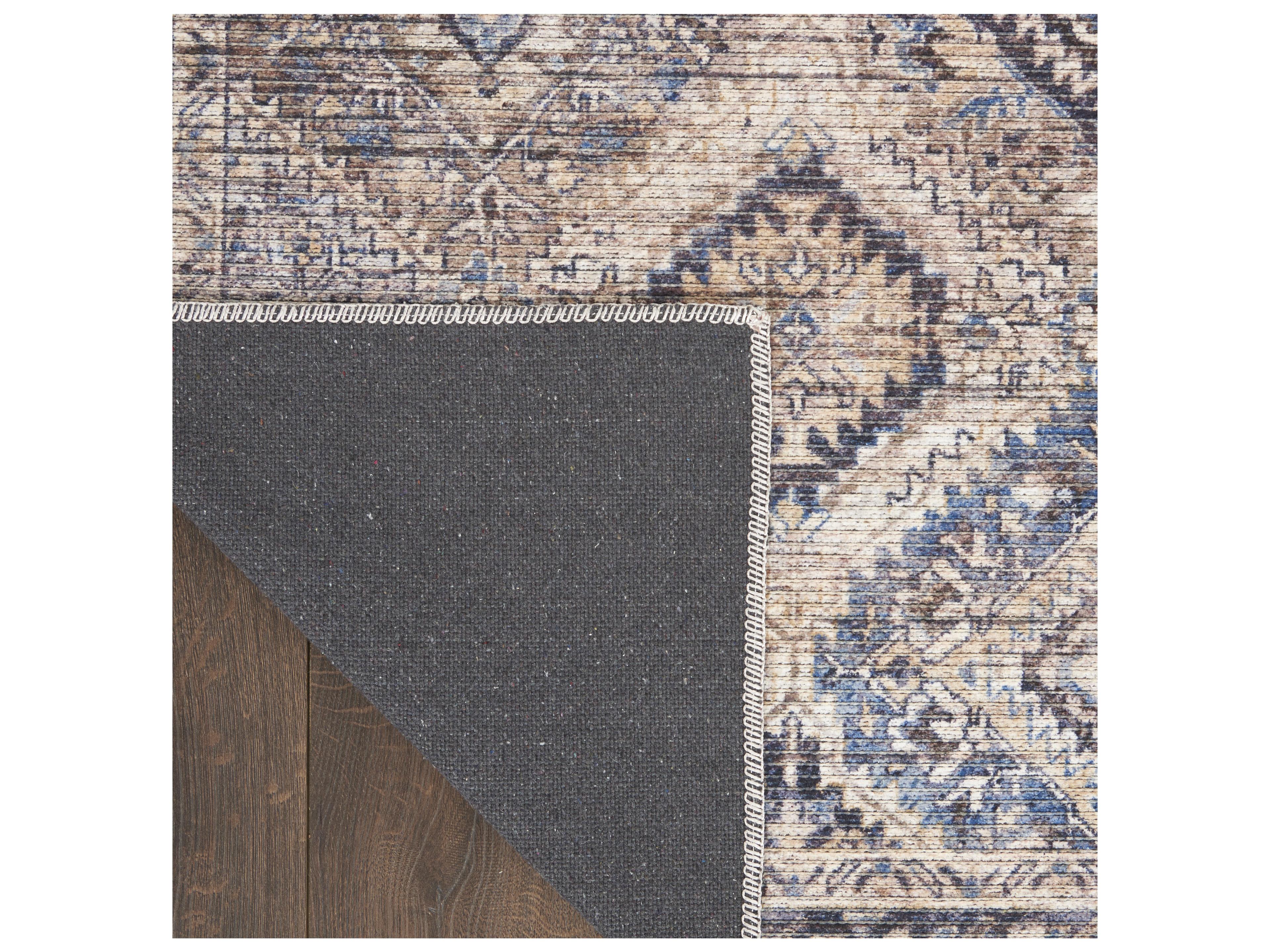 Nourison Machine Washable Series-1 Bordered Runner Area Rug