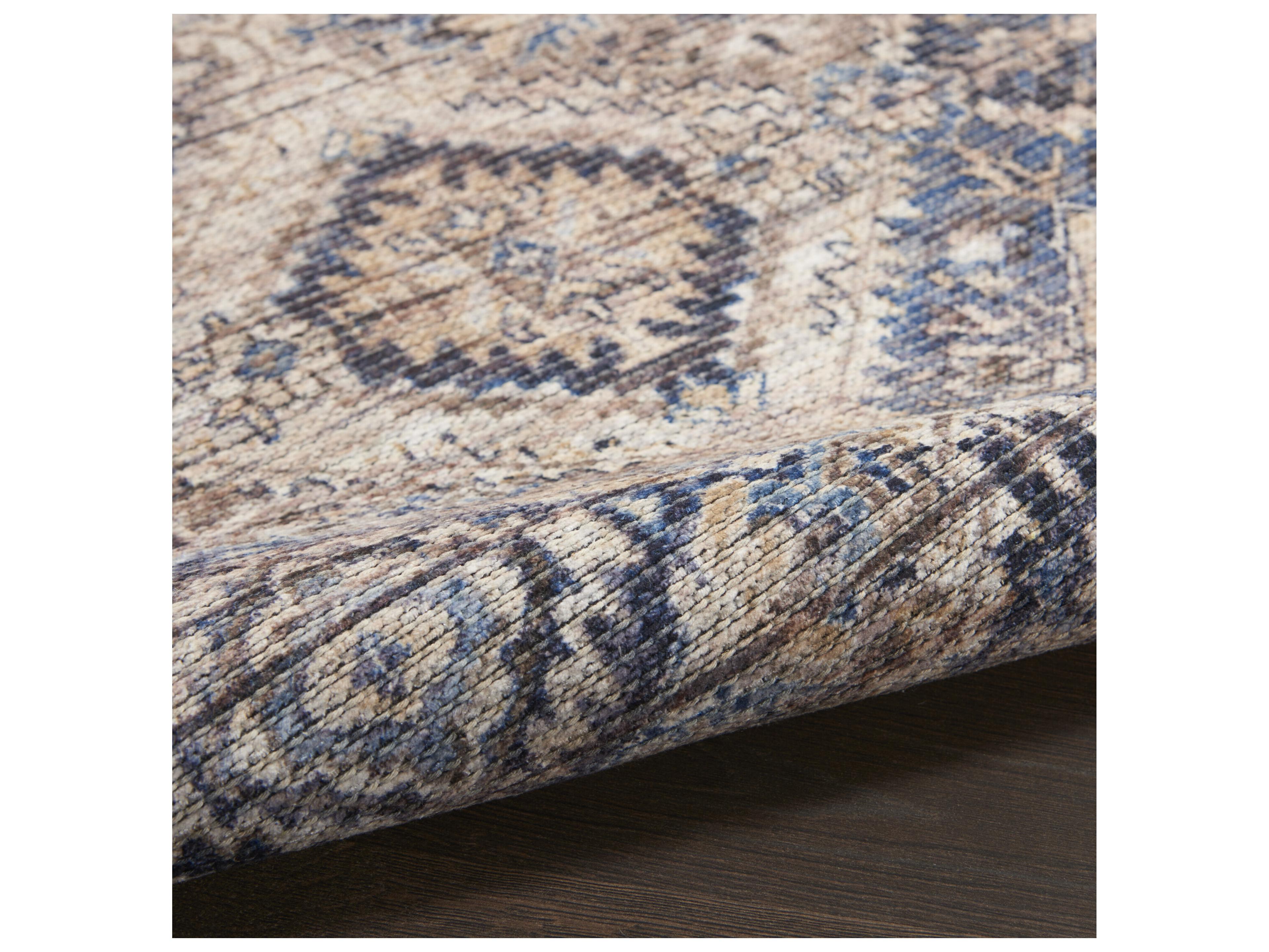 Nourison Machine Washable Series-1 Bordered Runner Area Rug