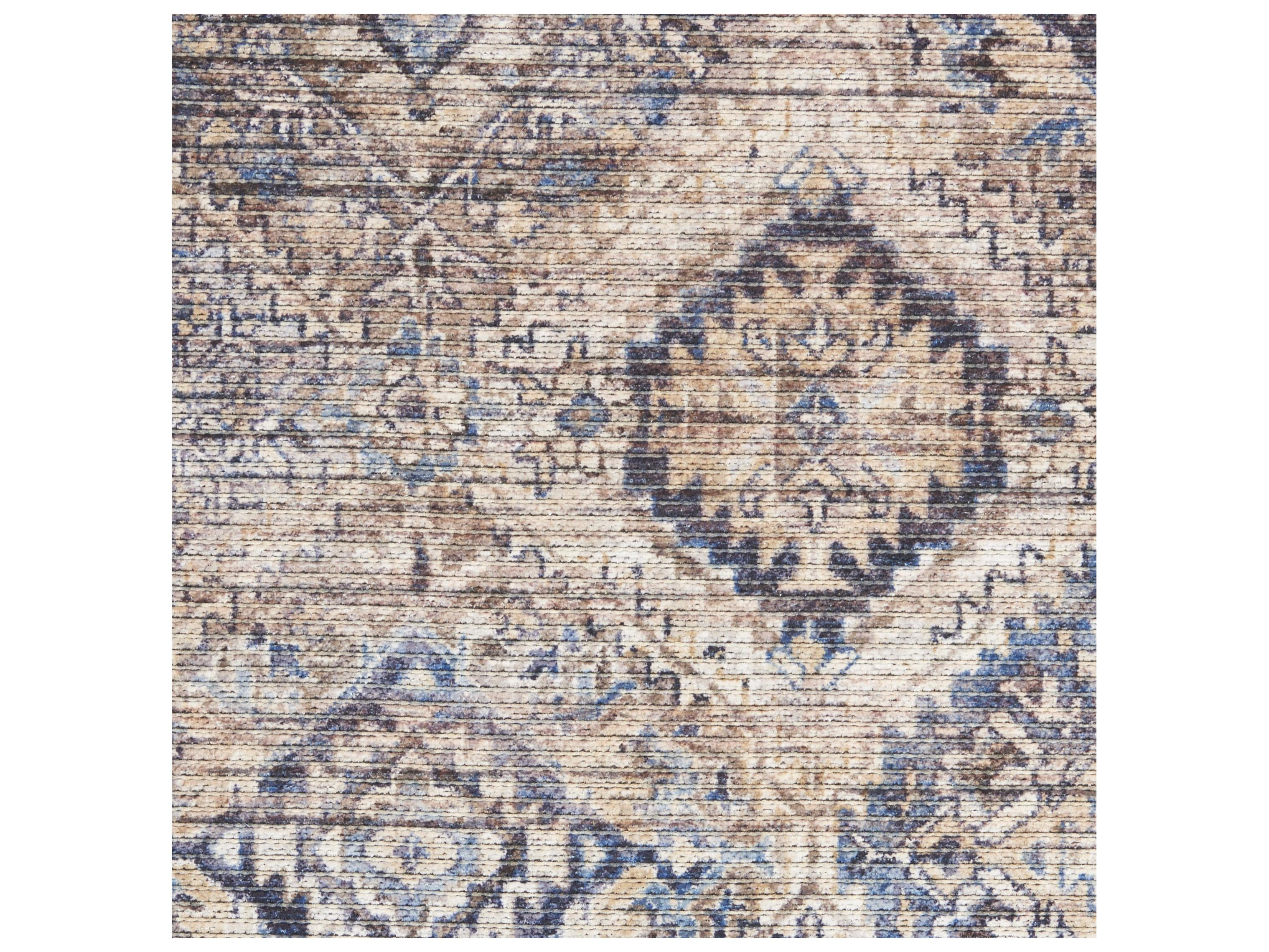 Nourison Machine Washable Series-1 Bordered Runner Area Rug