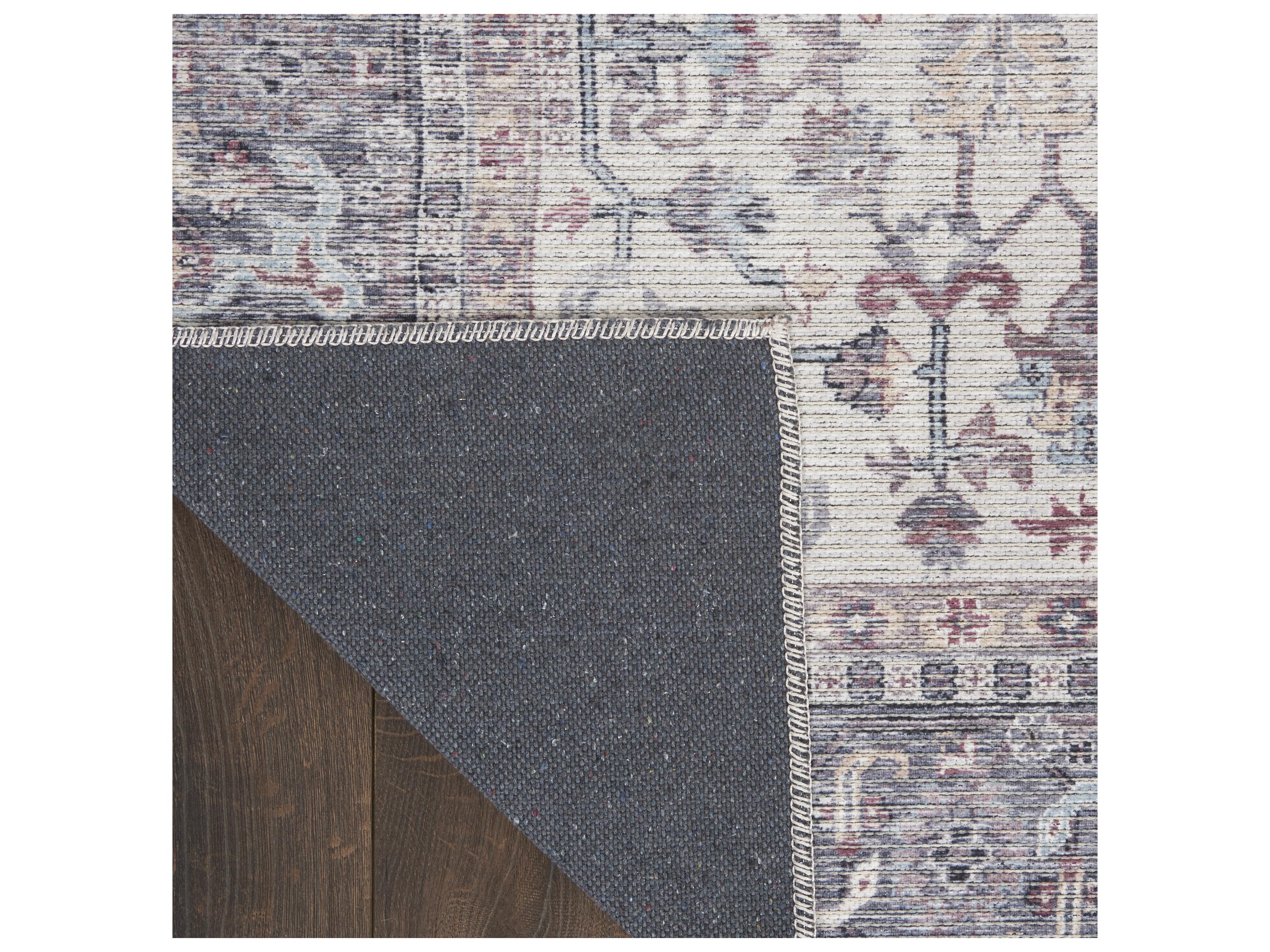 Nourison Machine Washable Series-1 Bordered Runner Area Rug