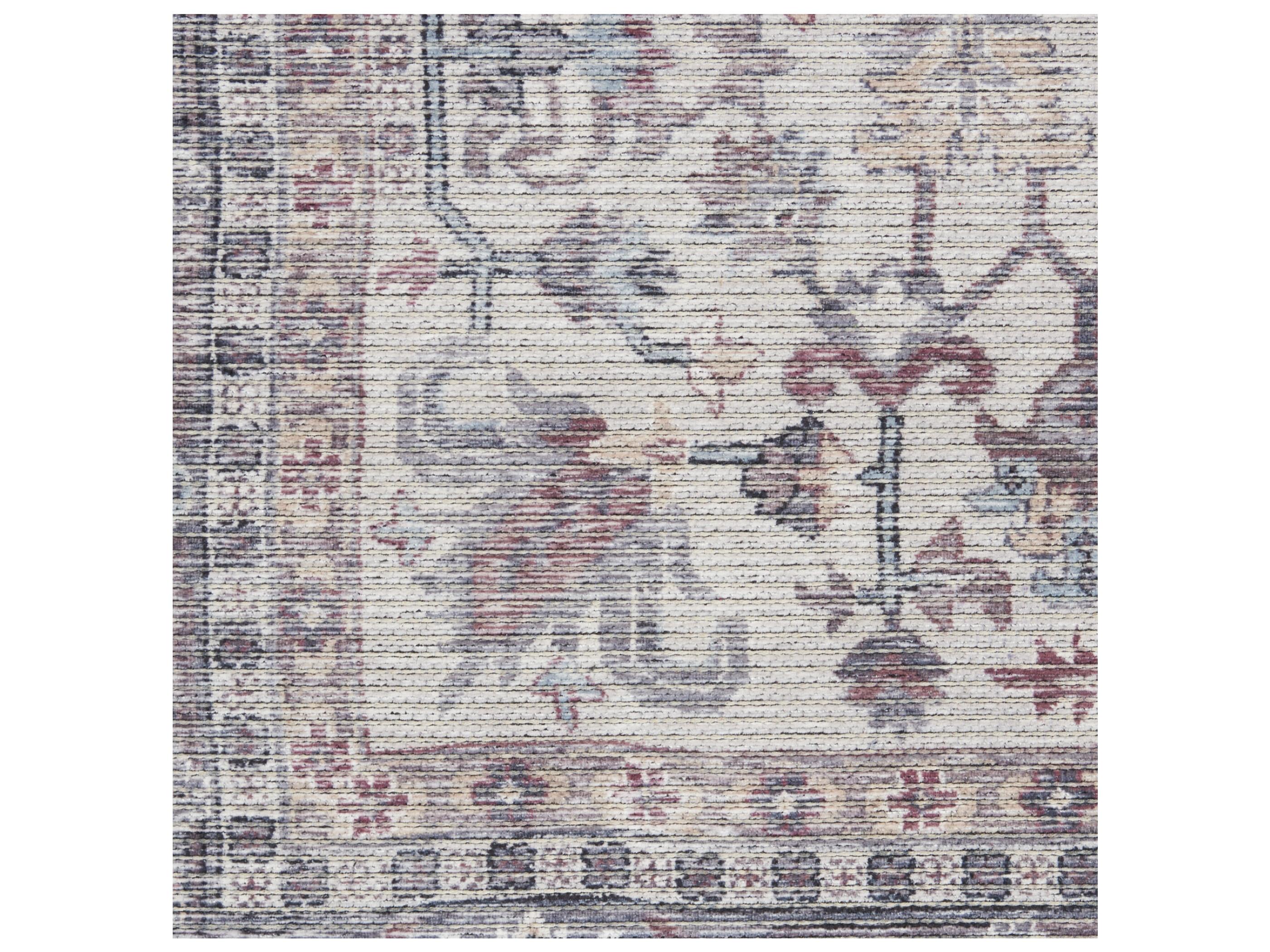 Nourison Machine Washable Series-1 Bordered Runner Area Rug