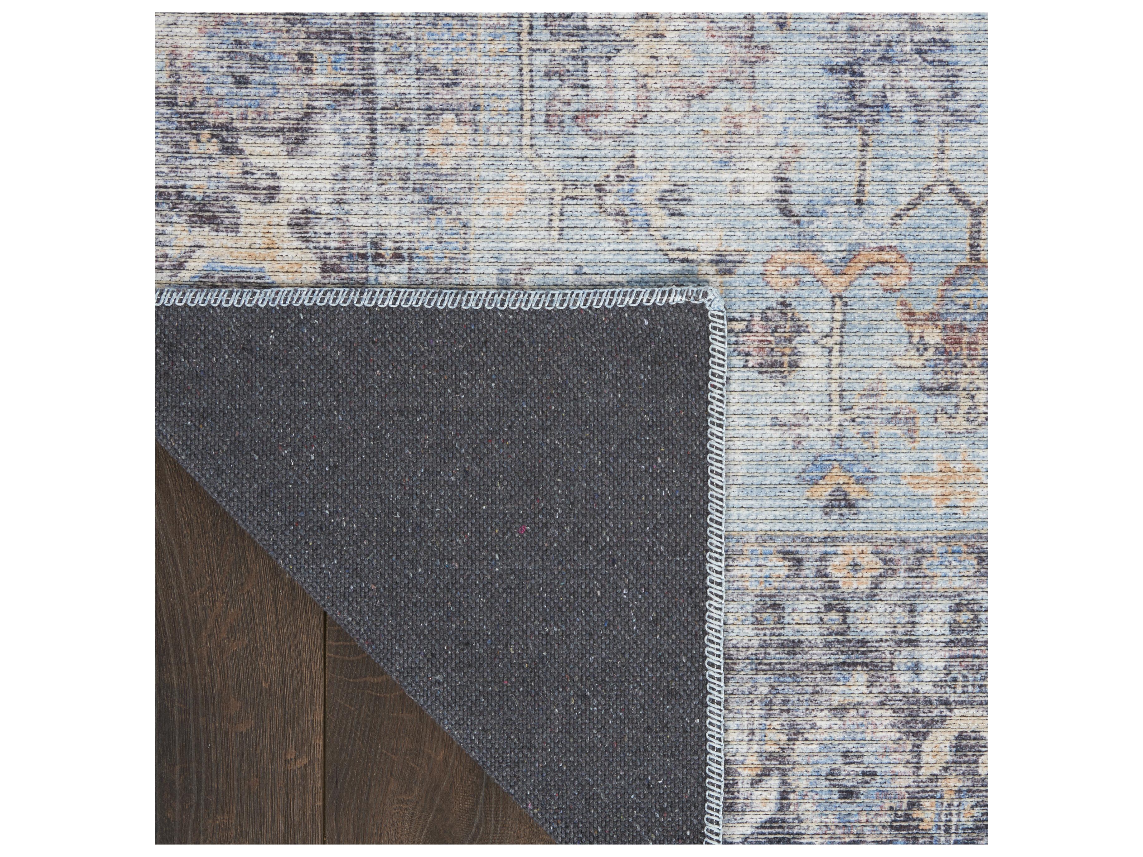 Nourison Machine Washable Series-1 Bordered Runner Area Rug