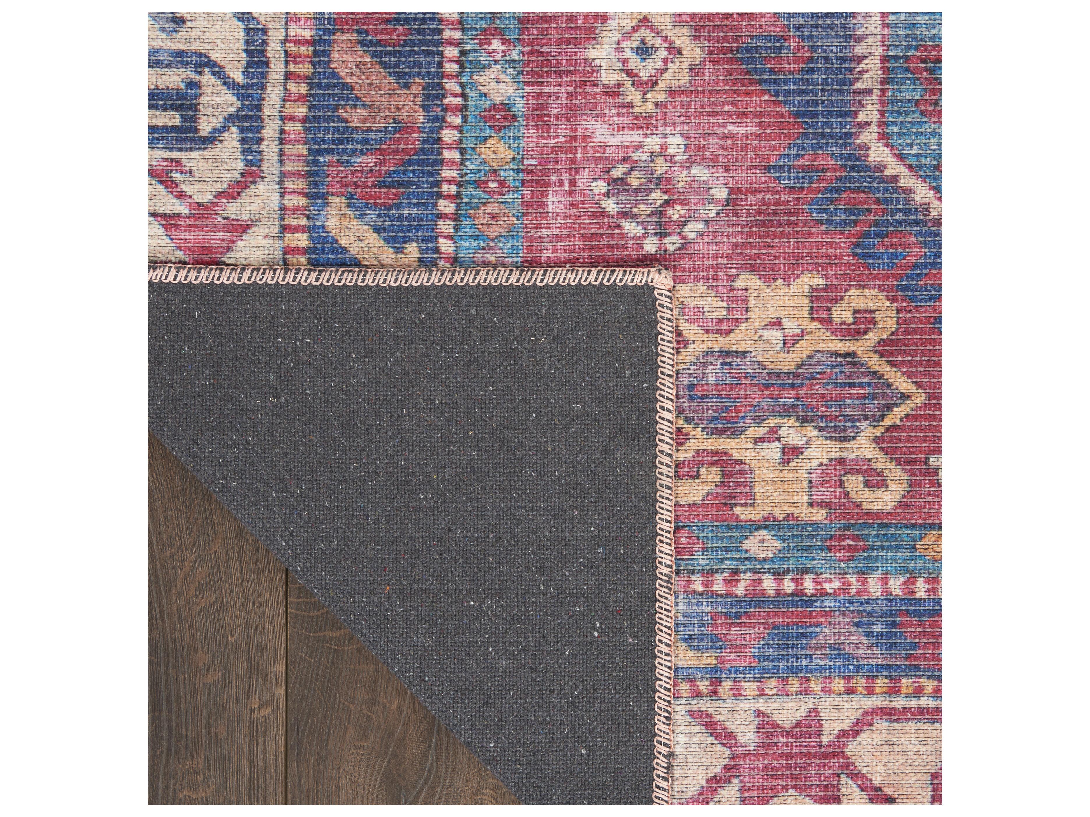 Nourison Machine Washable Series-1 Bordered Runner Area Rug