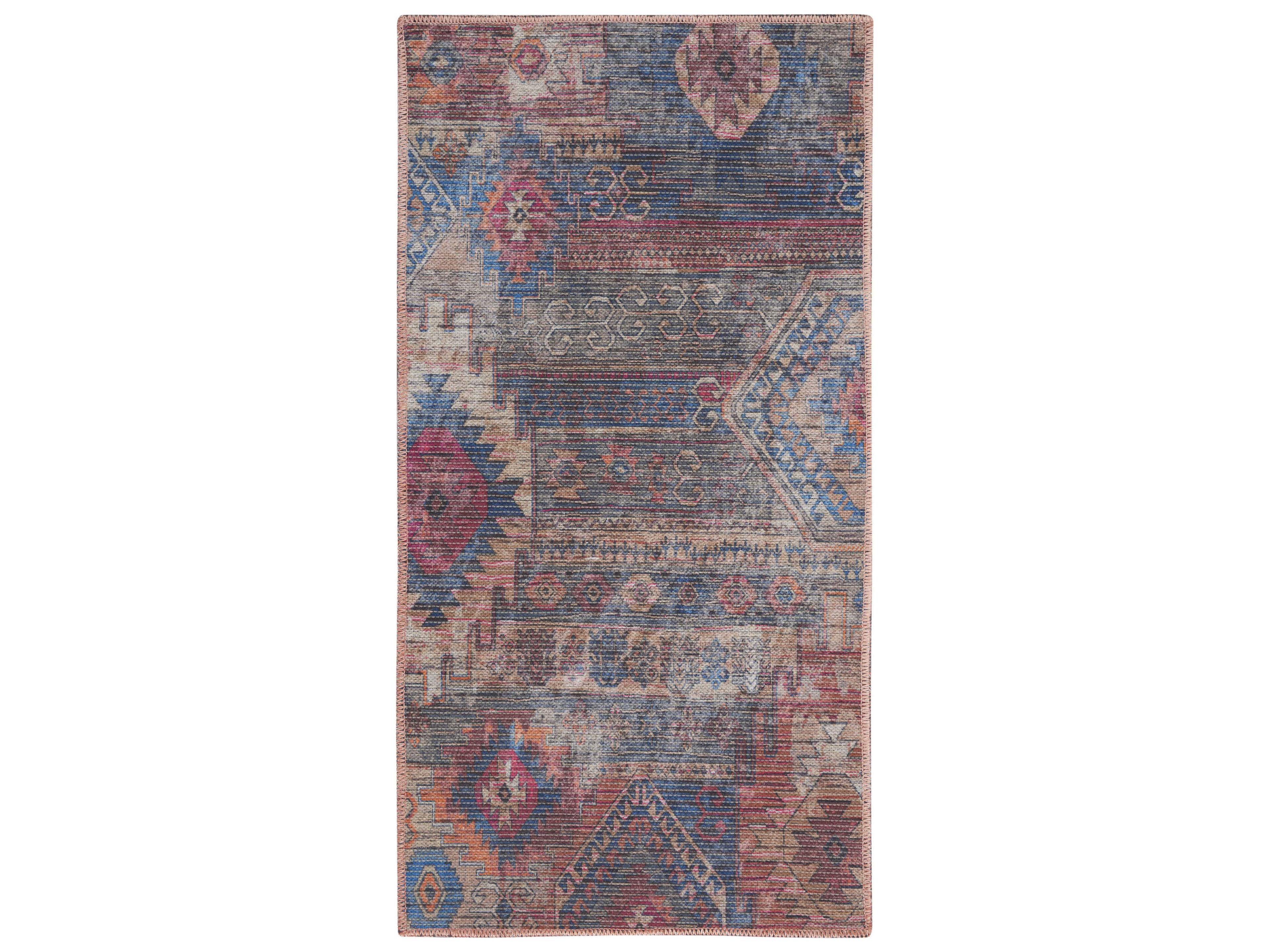 Nourison Nicole Curtis Machine Washable Series 1 Damask Area Rug